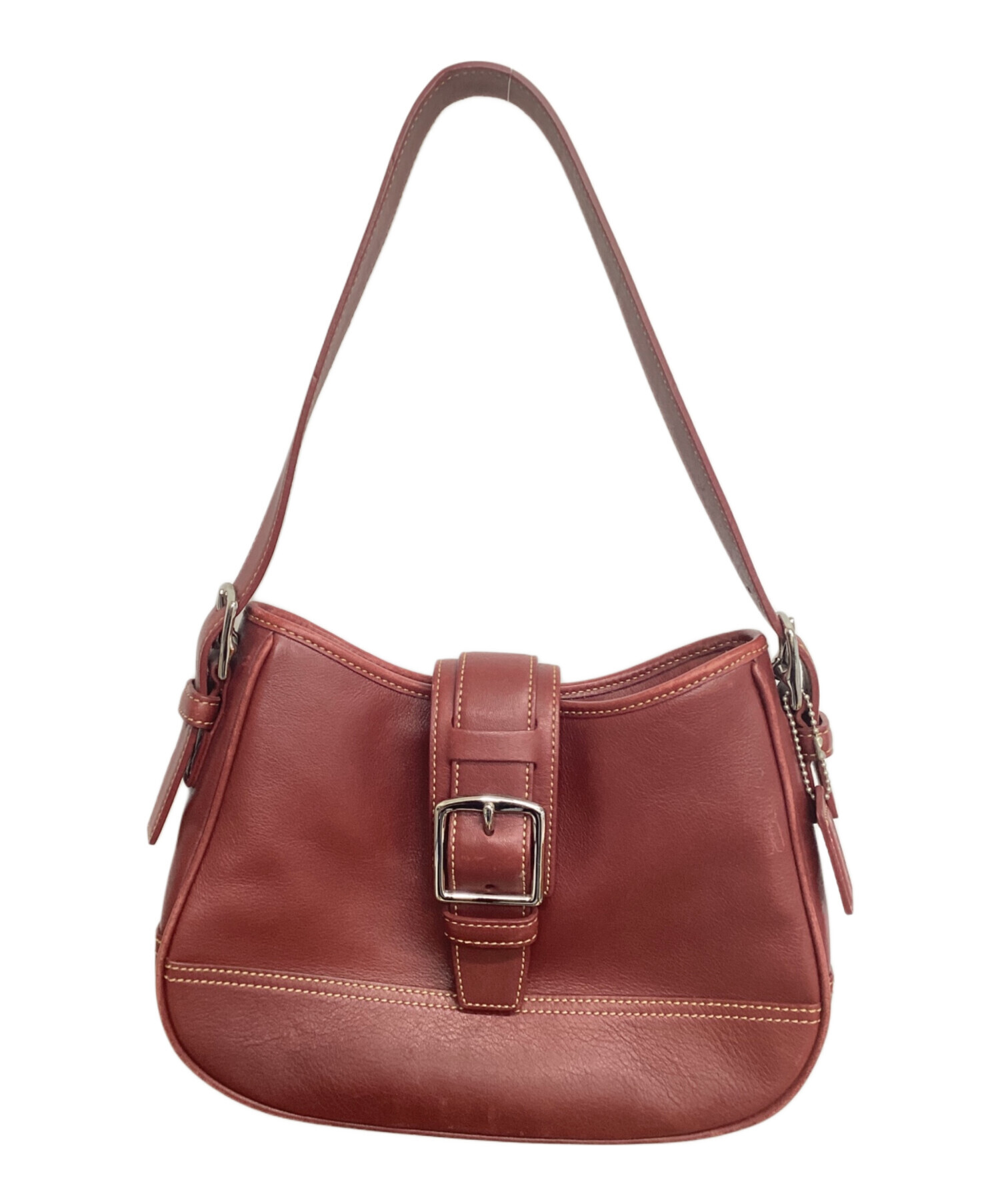 中古・古着通販】COACH (コーチ) ワンショルダーバッグ レッド