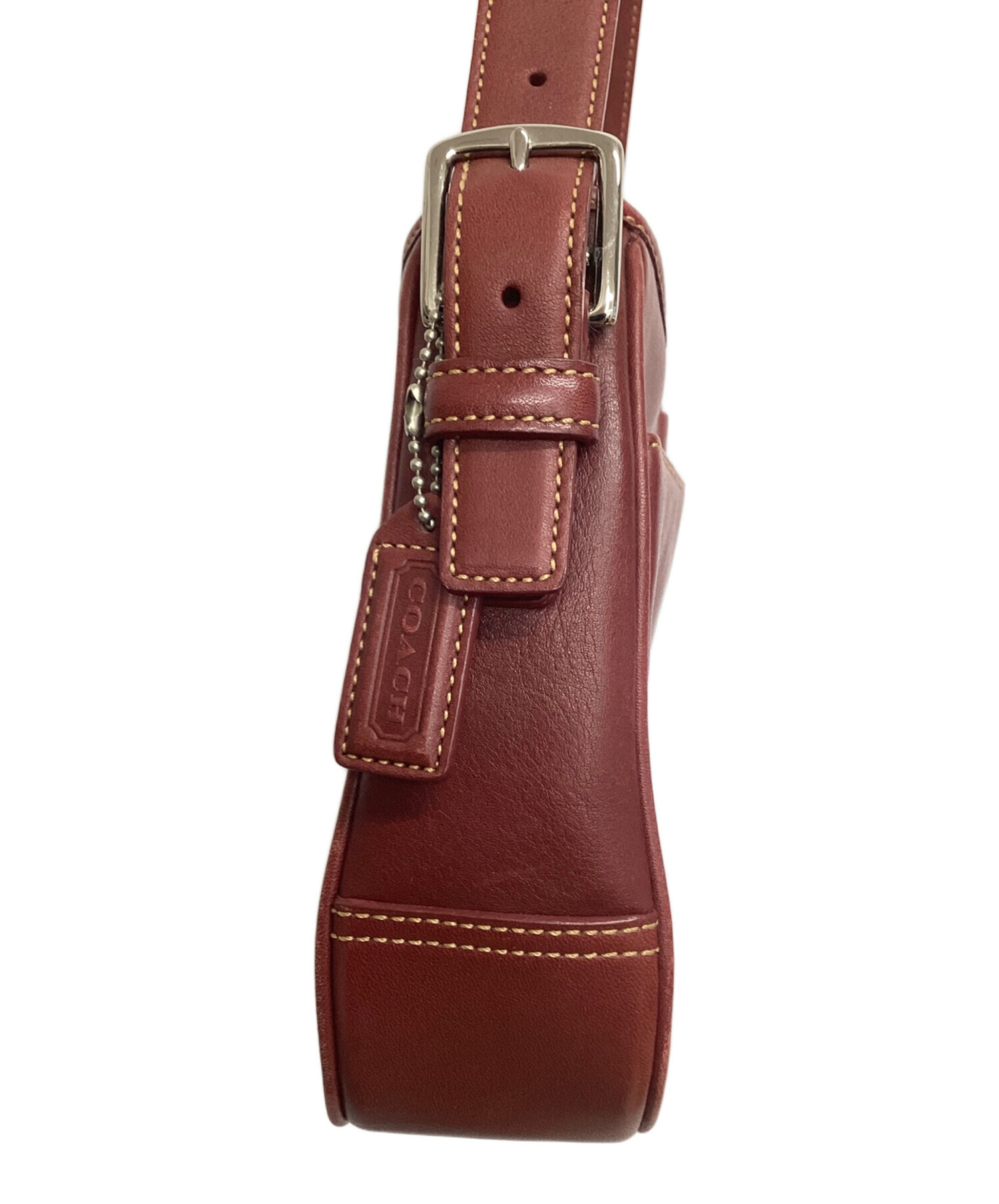 中古・古着通販】COACH (コーチ) ワンショルダーバッグ レッド