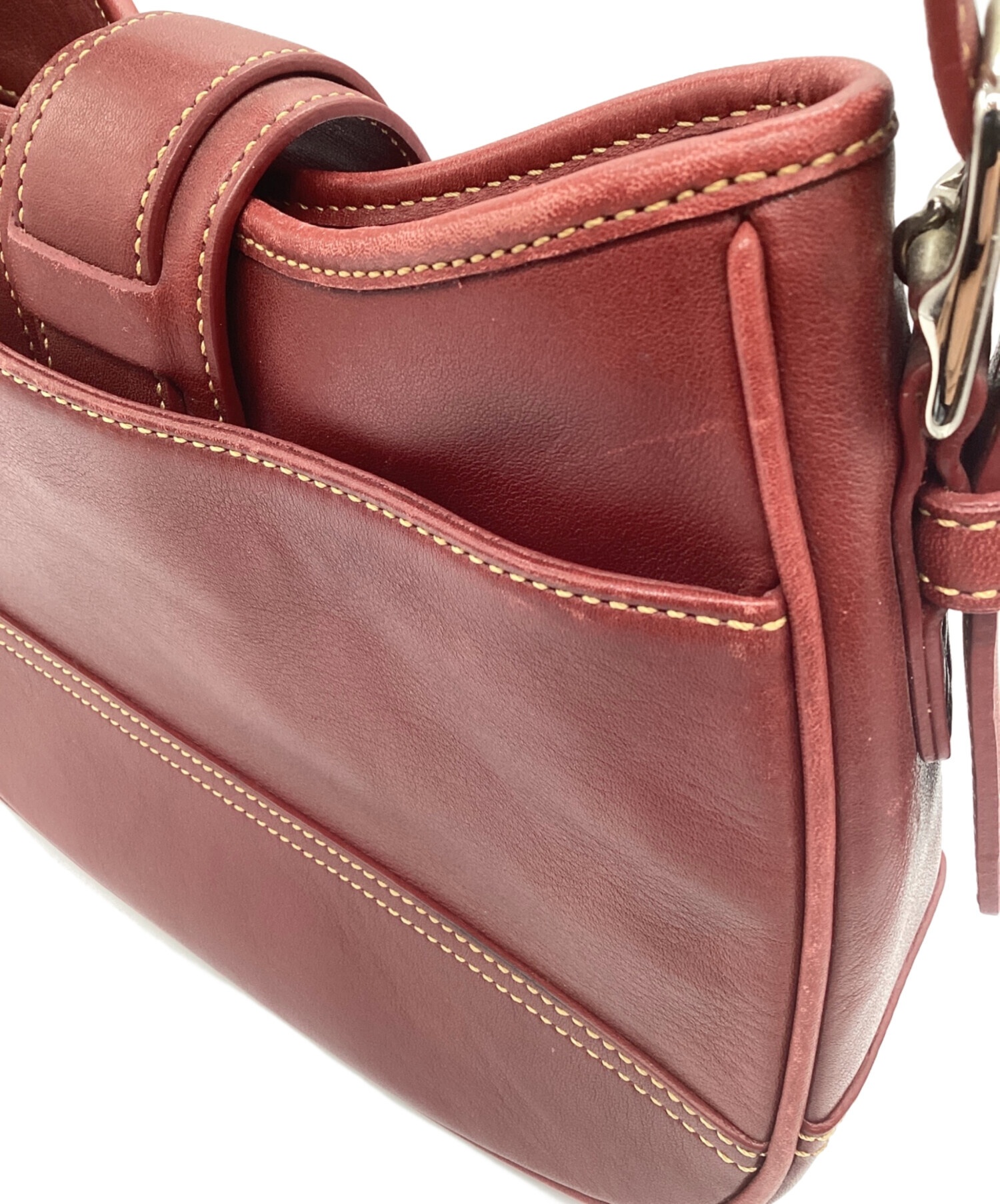 中古・古着通販】COACH (コーチ) ワンショルダーバッグ レッド