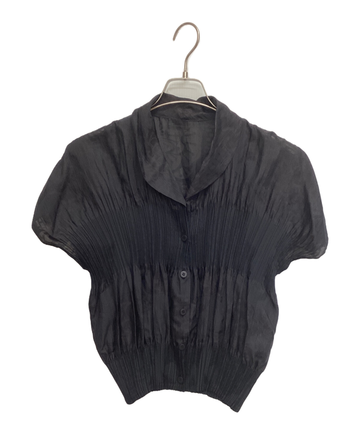 ISSEY MIYAKE FETE A-POC イッセイミヤケ　ブラウス 中古・古着通販】ISSEY MIYAKE FETE (イッセイミヤケフェット) 半袖