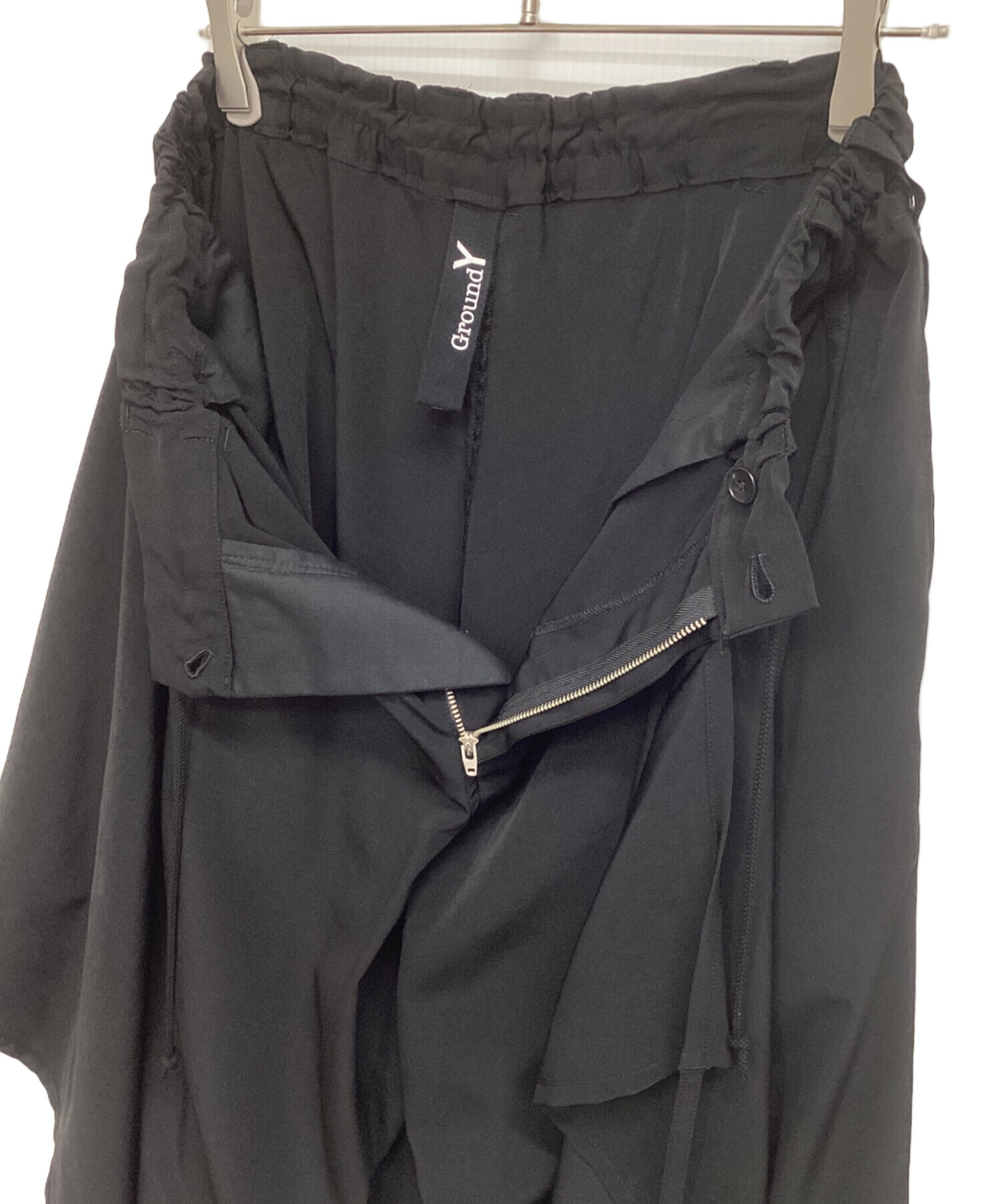 中古・古着通販】GROUND Y (グラウンドワイ) デザインワイドパンツ 
