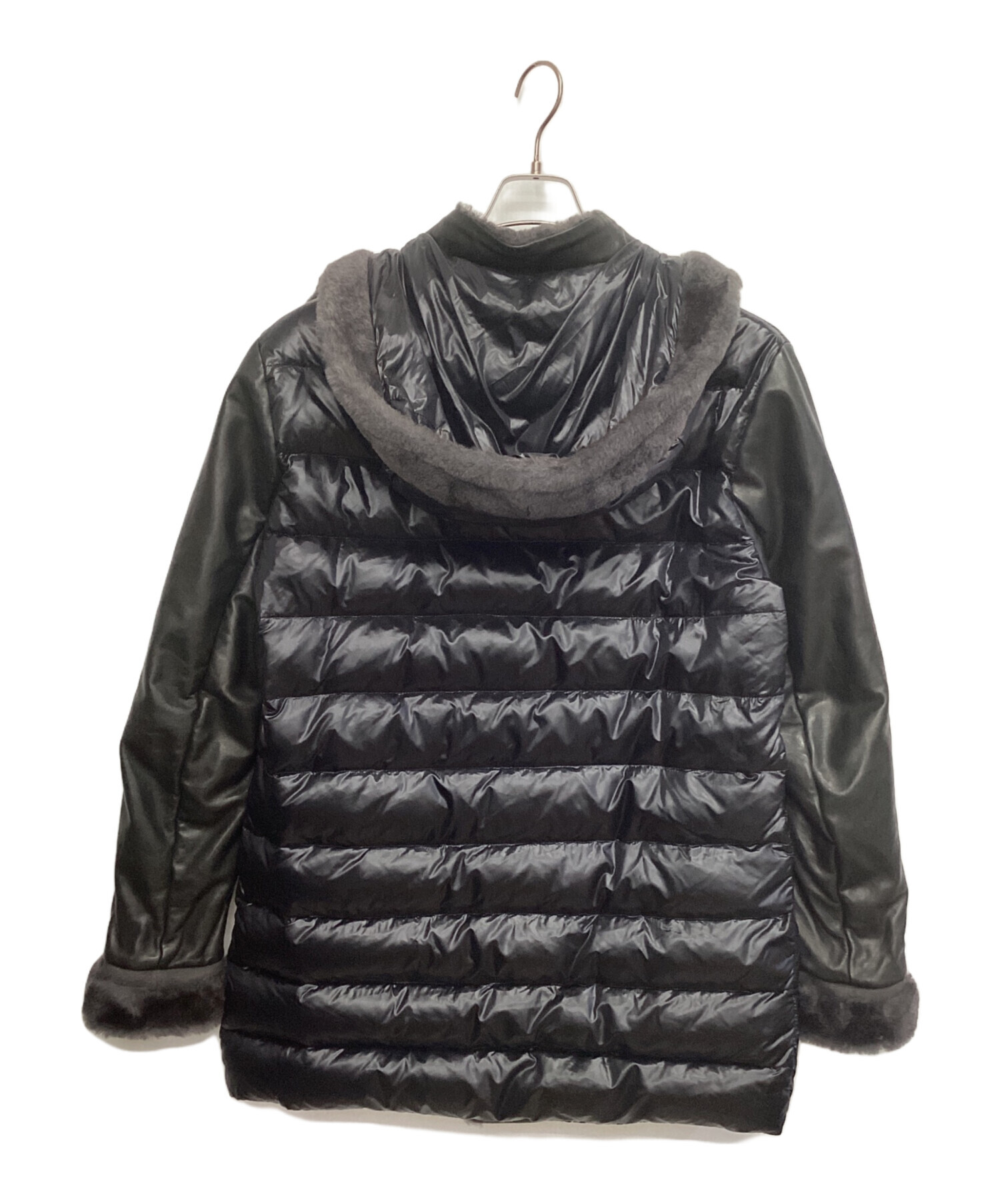 中古・古着通販】EMMETI (エンメティ) ムートンダウンコート ブラック 