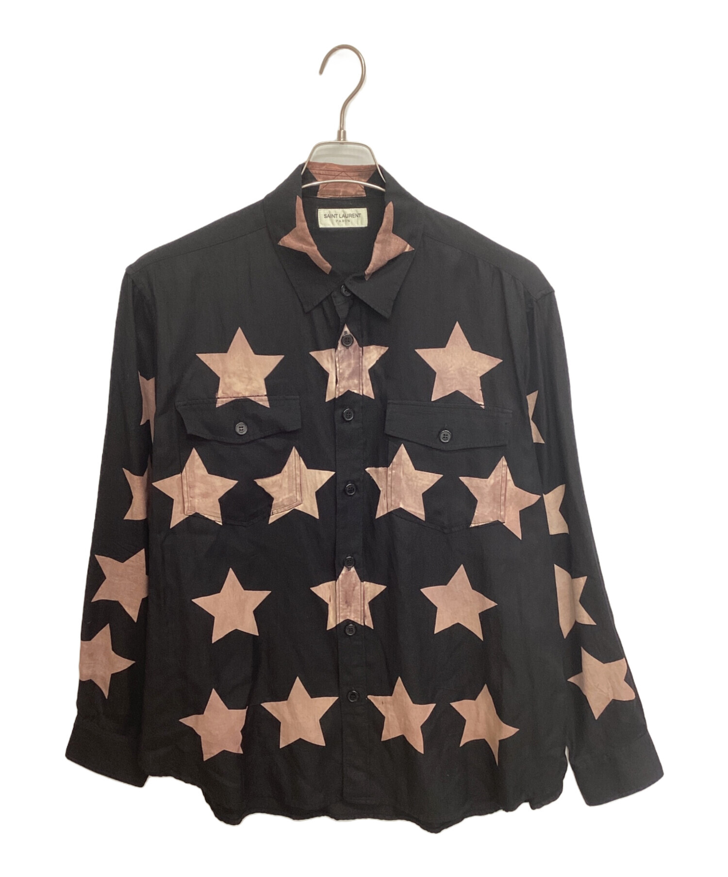 SAINT LAURENT サンローラン 半袖シャツ Mサイズ　平野紫耀着用 美品】SAINT LAURENT キューピッド 半袖シャツ 38 平野紫耀 - メルカリ