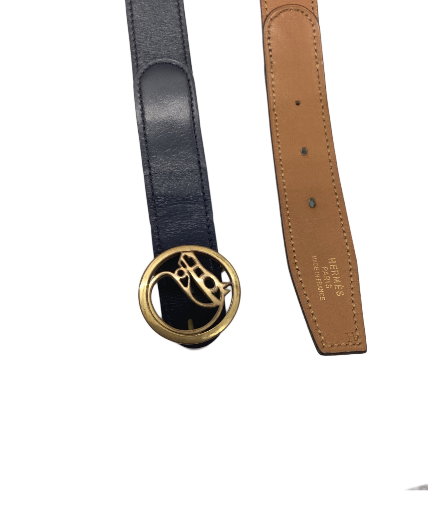 HERMES エルメス レディースベルト ホースモチーフ　本革　フランス製 HERMES エルメス ベルト レディース ブランド ホースビット ボックス