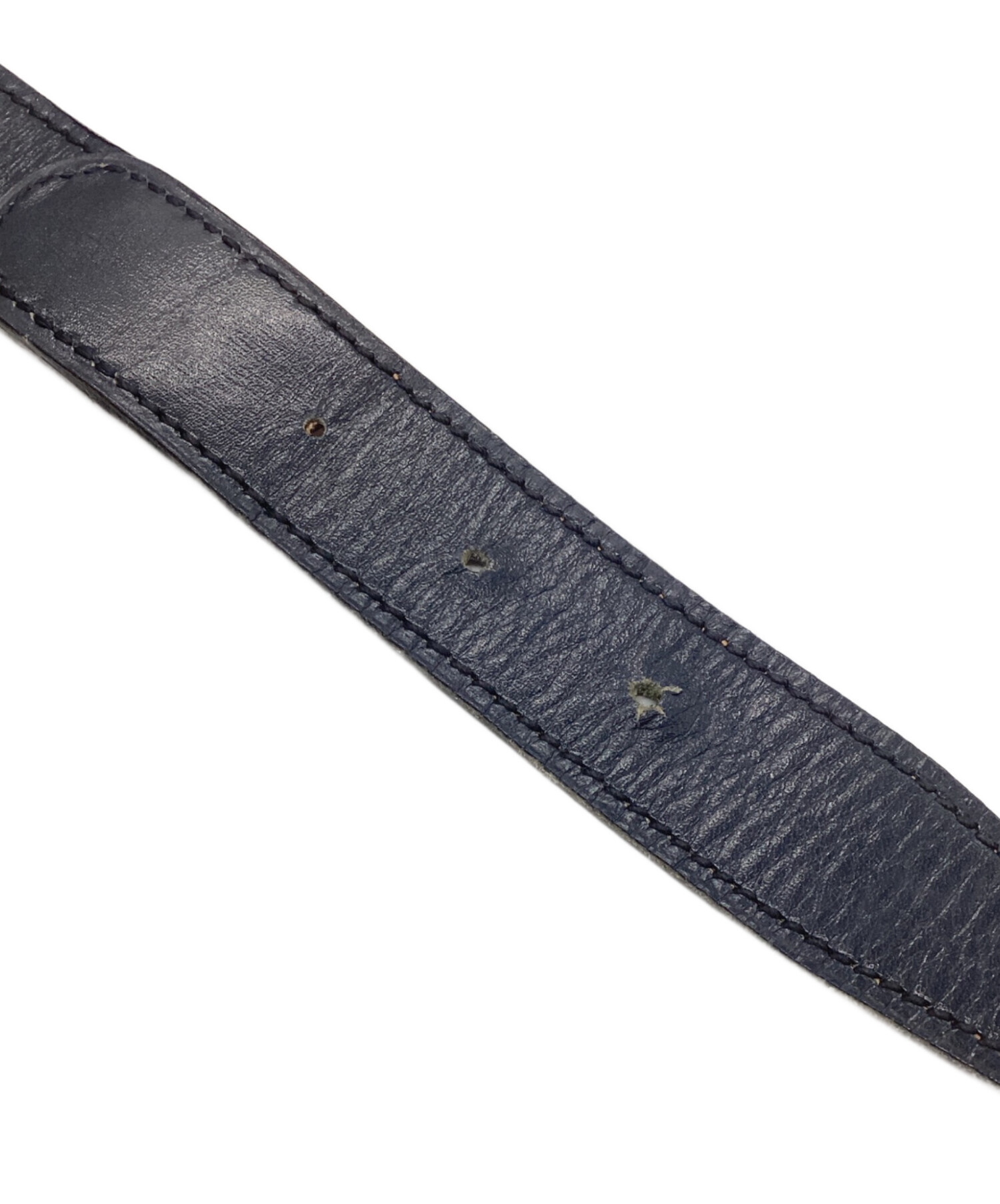 中古・古着通販】HERMES (エルメス) ホースバックルベルト ネイビー