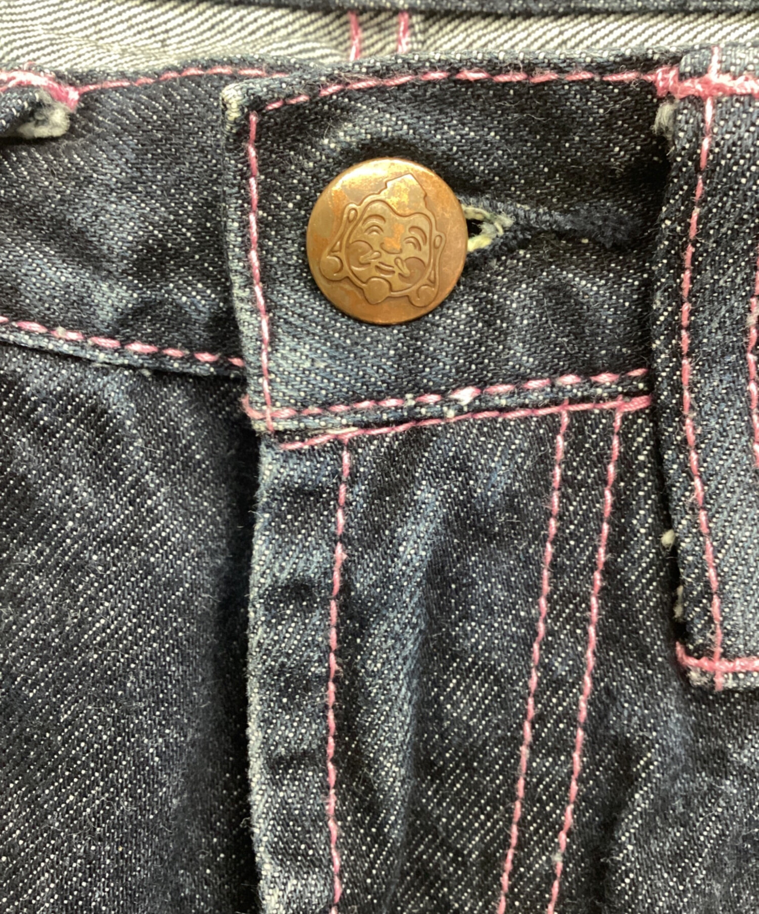 中古・古着通販】EVISU (エヴィス) デニムパンツ ネイビー サイズ:表記