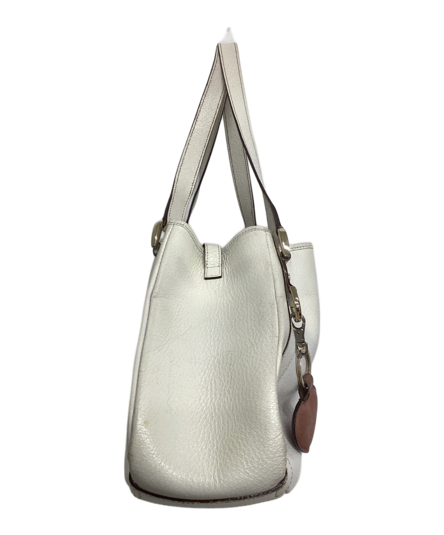 GUCCI グッチ ショルダーバッグ  白 【古着】【中古】【送料無料】 中古・古着通販】GUCCI (グッチ) ショルダーバッグ ホワイト｜ブランド