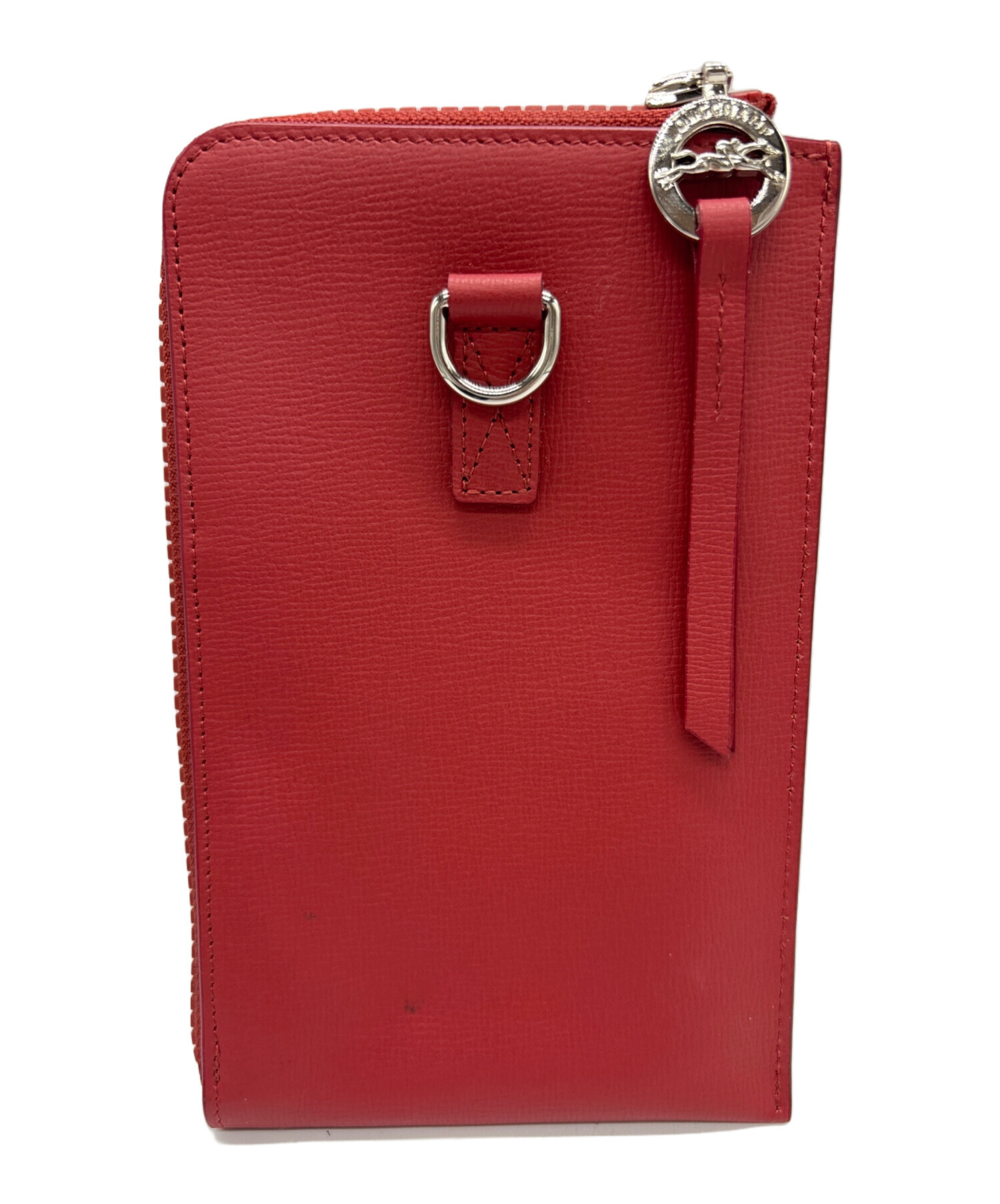 中古・古着通販】LONGCHAMP (ロンシャン) ショルダーポーチ レッド