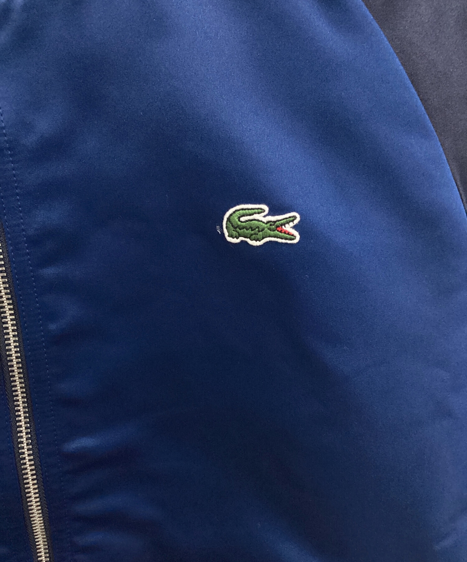 中古・古着通販】LACOSTE (ラコステ) リバーシブルブルゾン ブルー