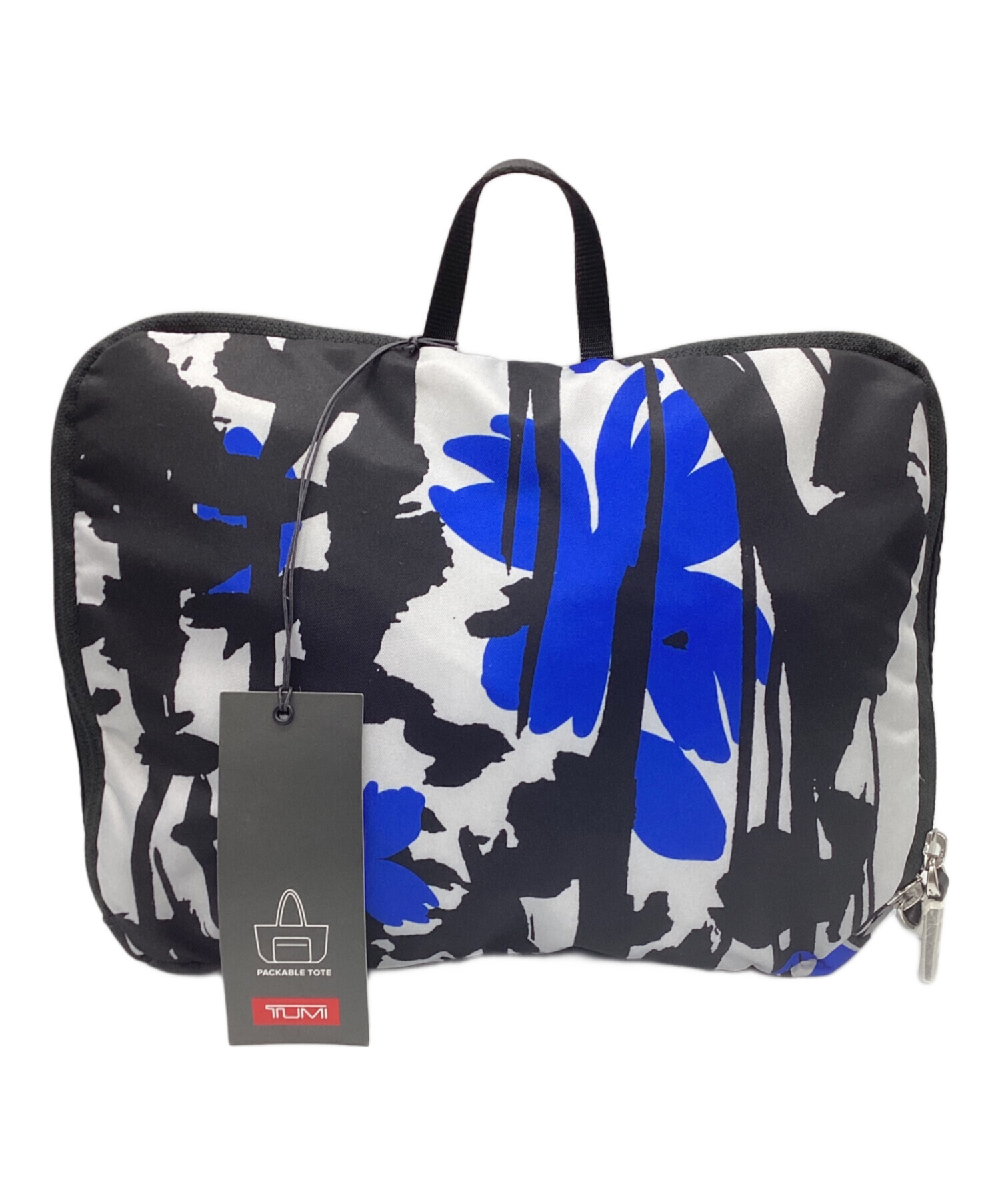 TUMI 折りたたみバッグ 中古・古着通販】TUMI (トゥミ) 折りたたみバッグ ブルー 未使用品