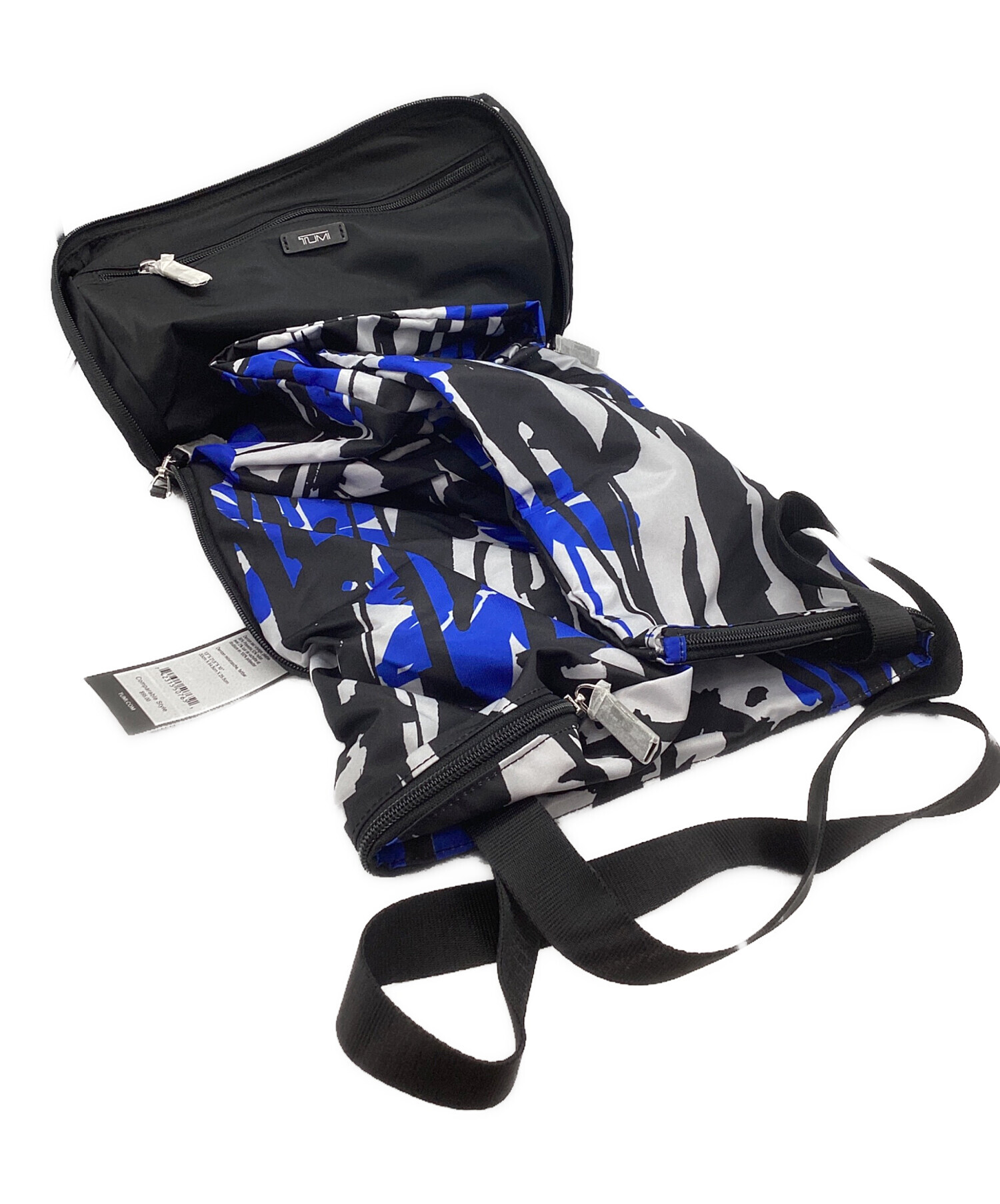 中古・古着通販】TUMI (トゥミ) 折りたたみバッグ ブルー 未使用品