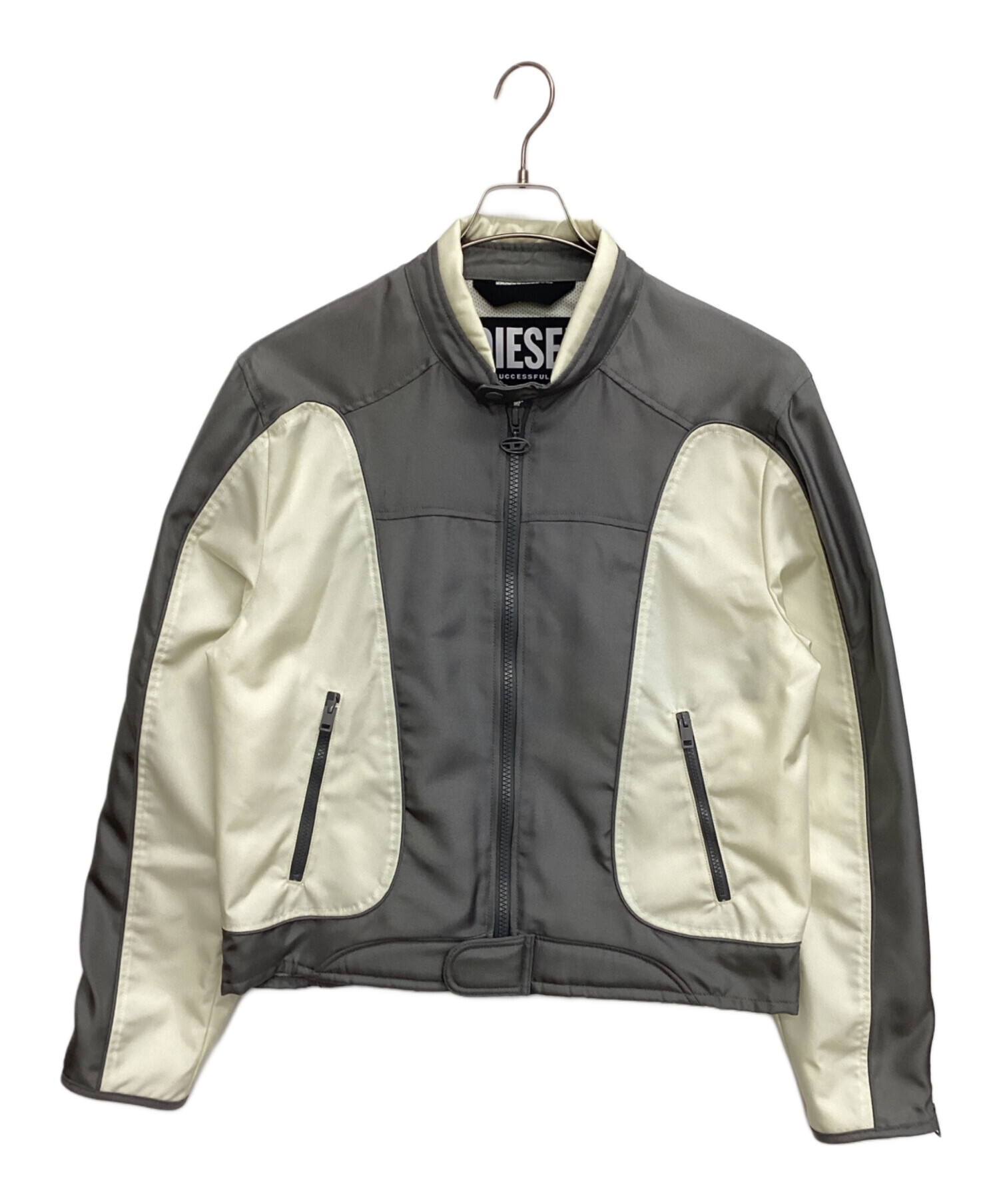 中古・古着通販】DIESEL (ディーゼル) ジップジャケット グレー