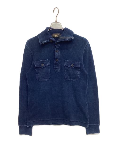 【美品】廃版 RRL スウェット 濃紺インディゴ　希少 中古・古着通販】RRL (ダブルアールエル) スウェットシャツ インディゴ