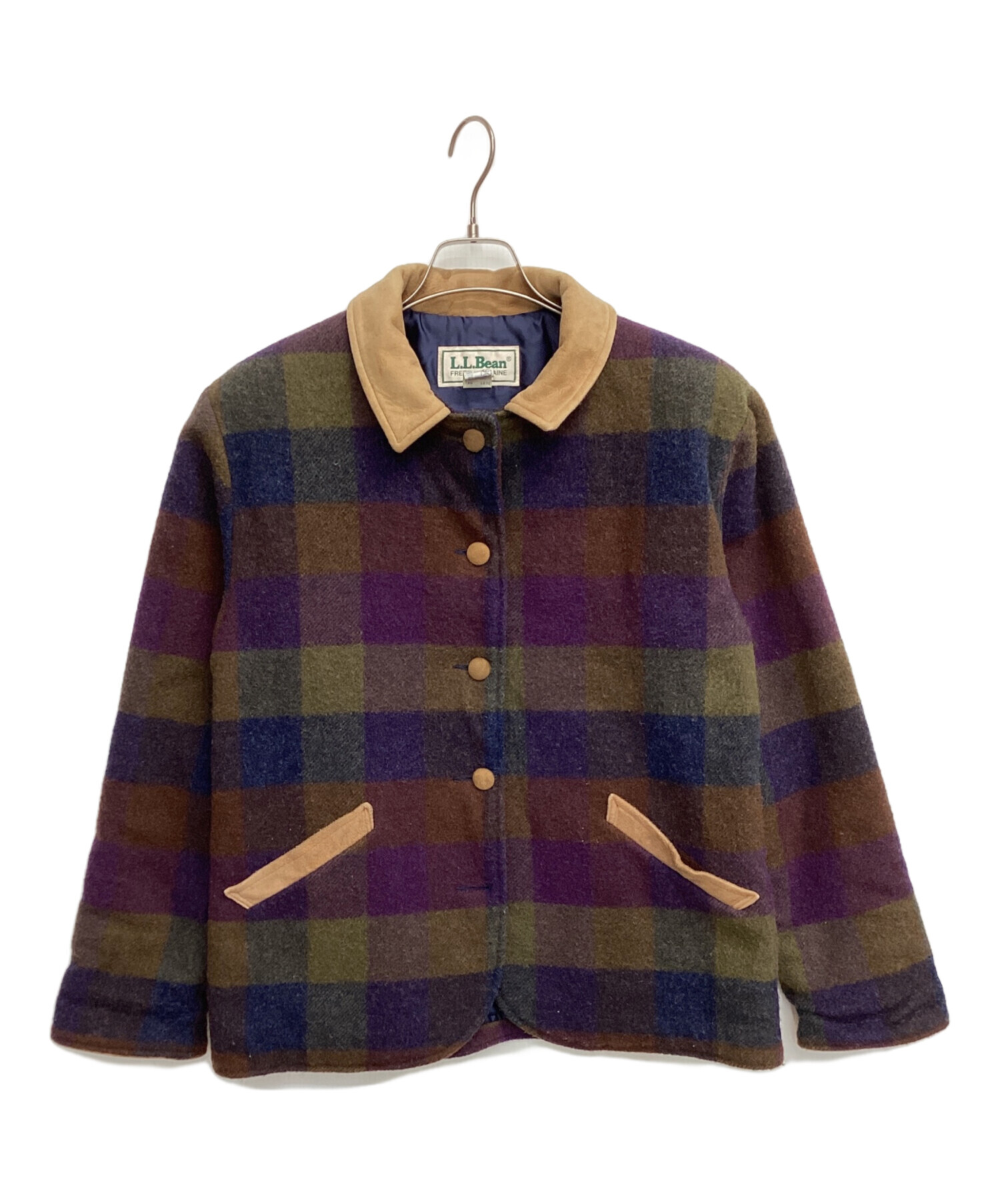 中古・古着通販】L.L.Bean (エルエルビーン) ウールチェックコート