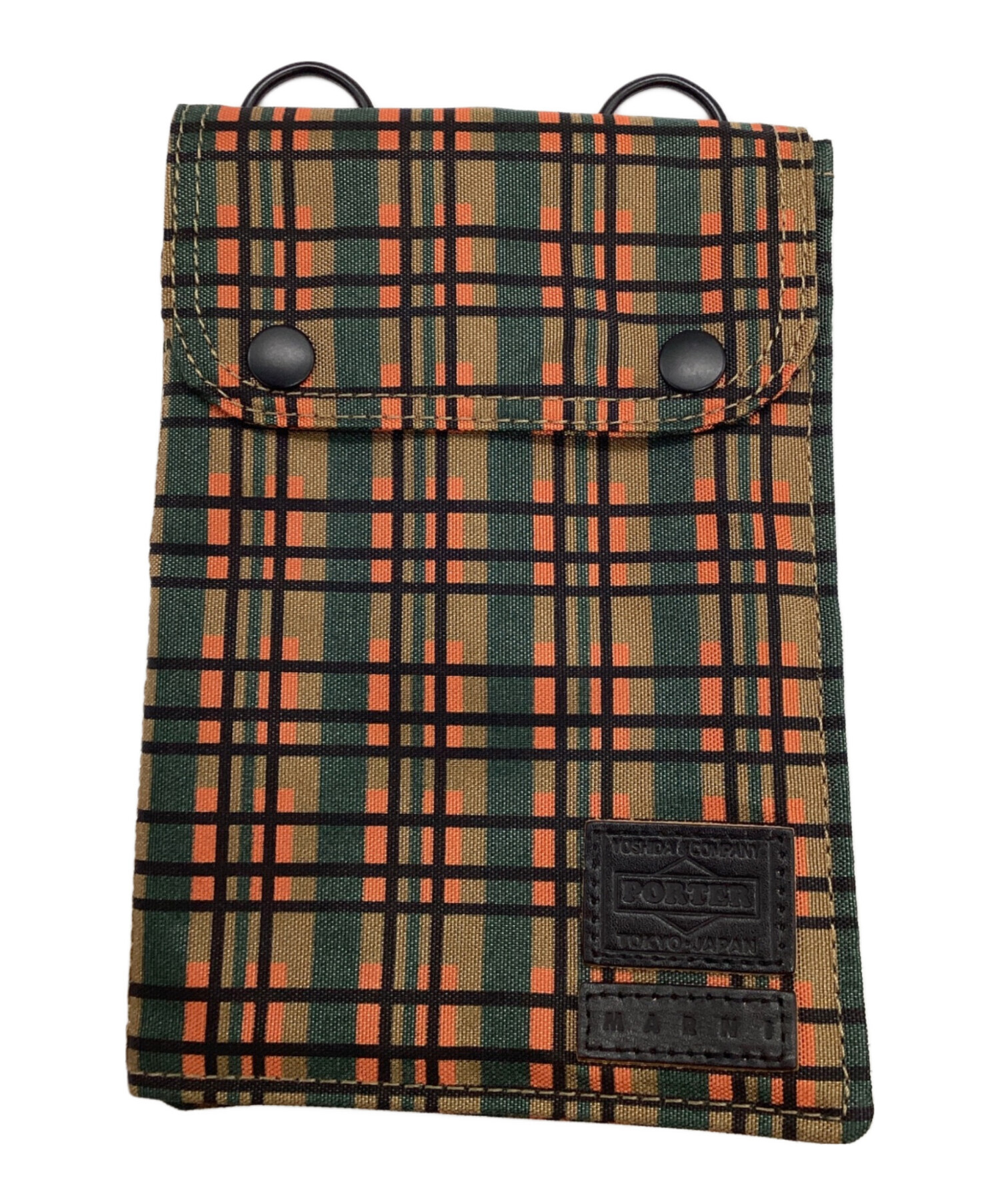 中古・古着通販】PORTER (ポーター) MARNI (マルニ) ポーチ グリーン