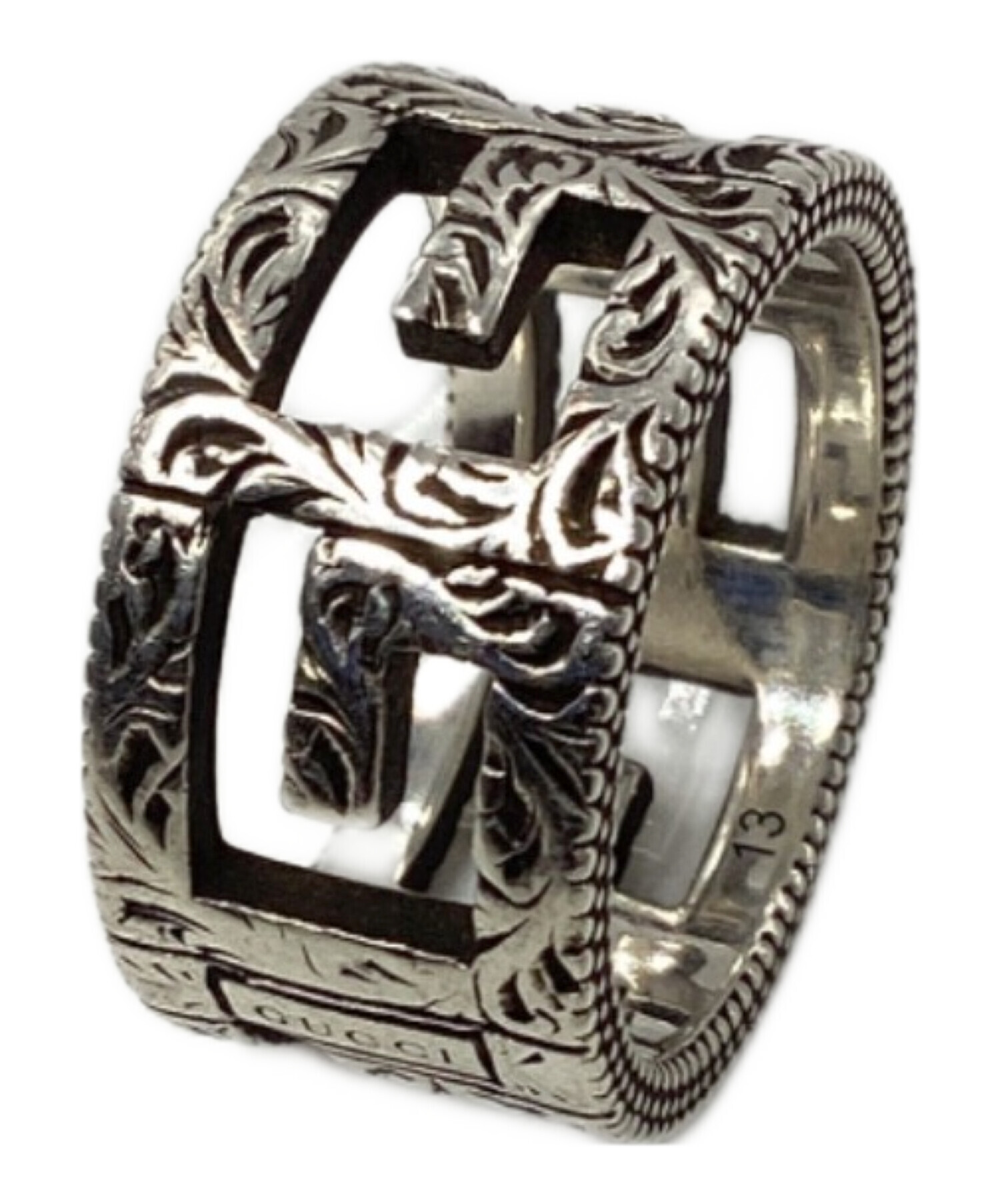 中古・古着通販】GUCCI (グッチ) リング シルバー サイズ:13｜ブランド