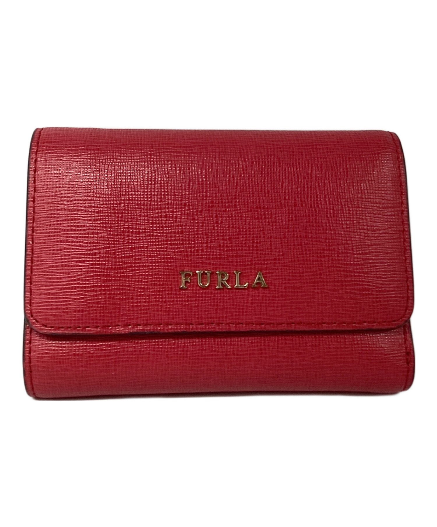 中古・古着通販】FURLA (フルラ) 3つ折り財布 レッド｜ブランド・古着