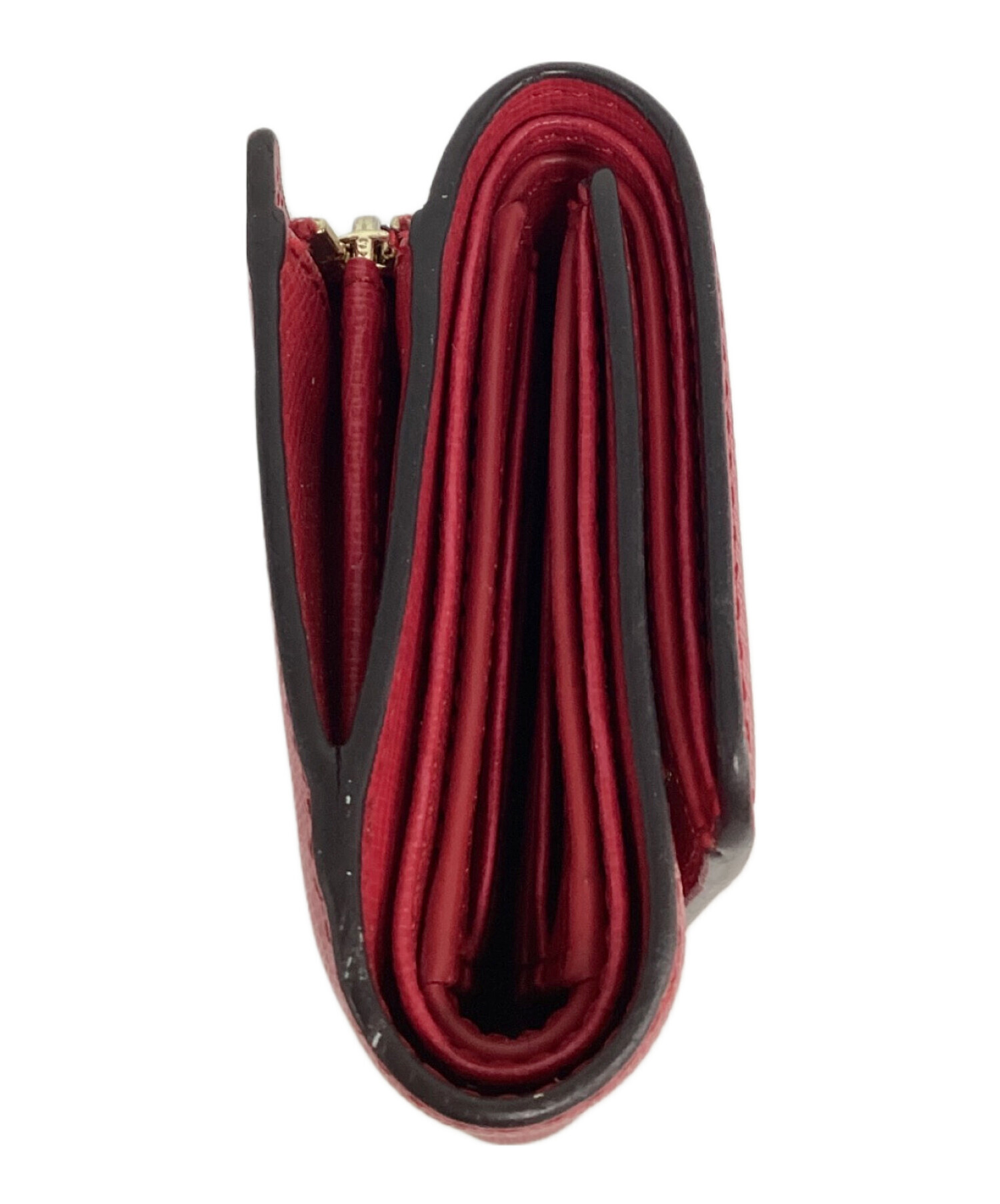 中古・古着通販】FURLA (フルラ) 3つ折り財布 レッド｜ブランド・古着