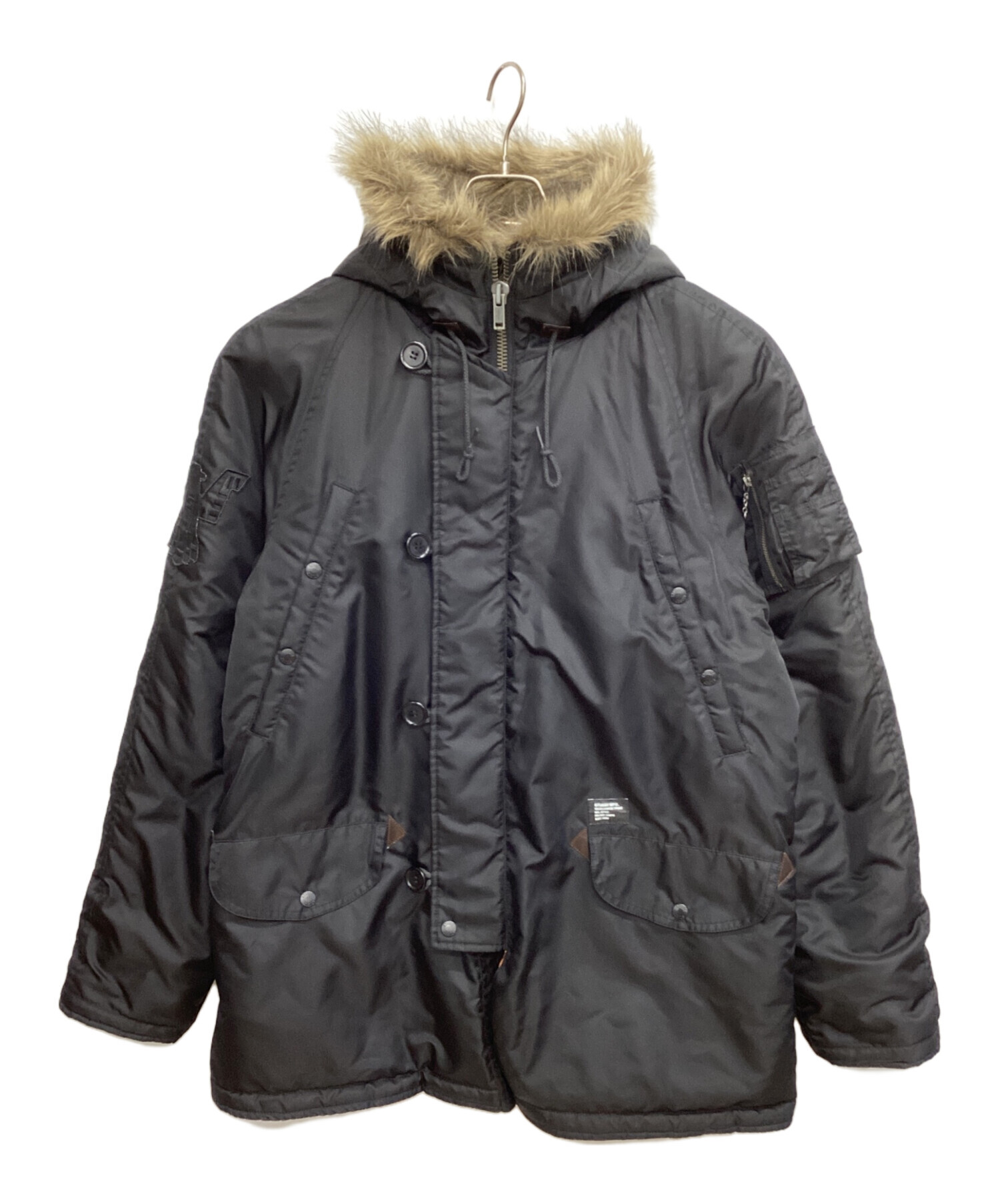 中古・古着通販】stussy (ステューシー) N-2Bジャケット ブラック