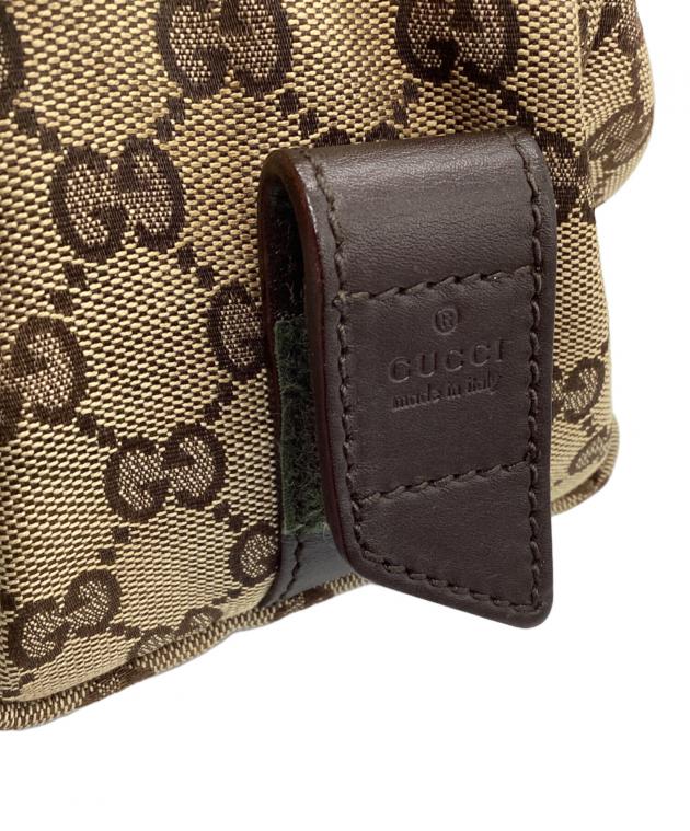 中古・古着通販】GUCCI (グッチ) GGキャンバスポーチ ブラウン