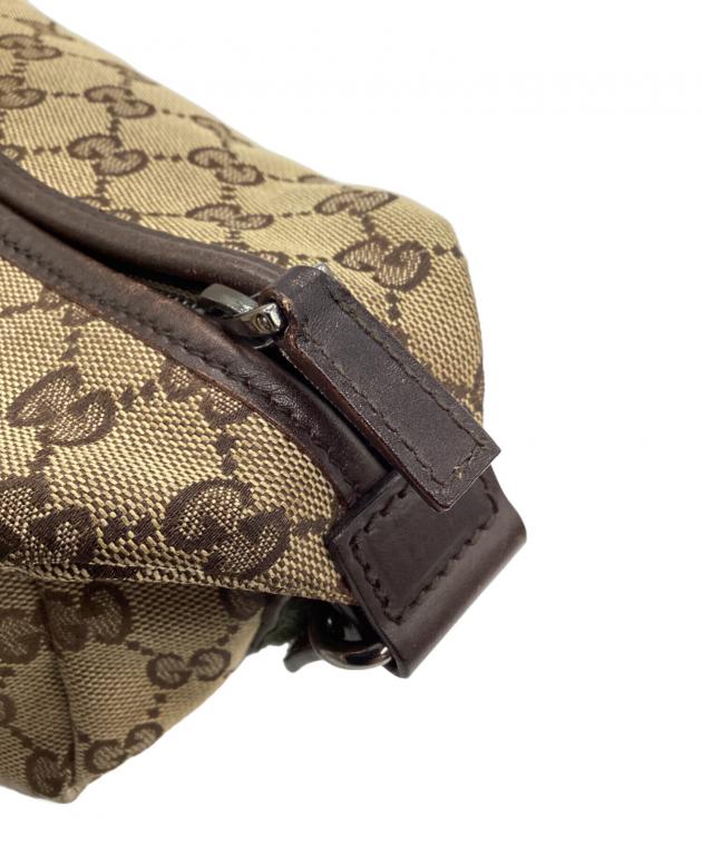 中古・古着通販】GUCCI (グッチ) GGキャンバスポーチ ブラウン