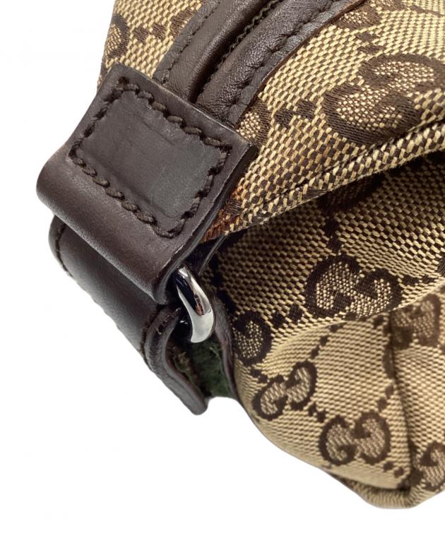 中古・古着通販】GUCCI (グッチ) GGキャンバスポーチ ブラウン