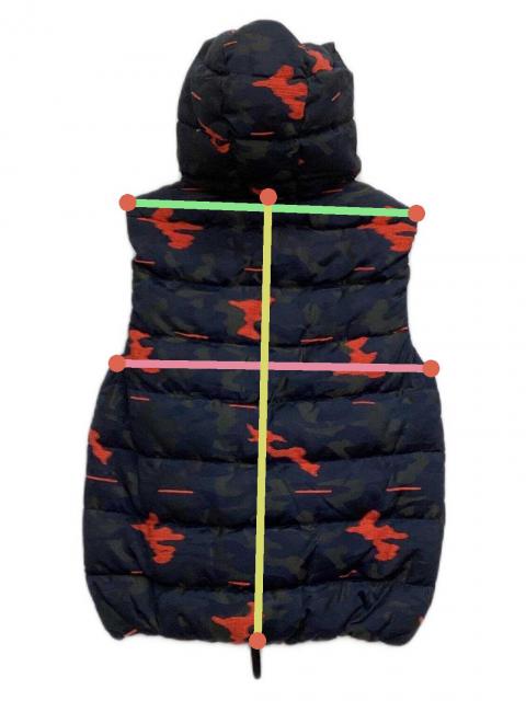 ハイドロゲン DUVETICA ゼブラ柄 ダウンベスト HYDROGEN（ハイドロゲン