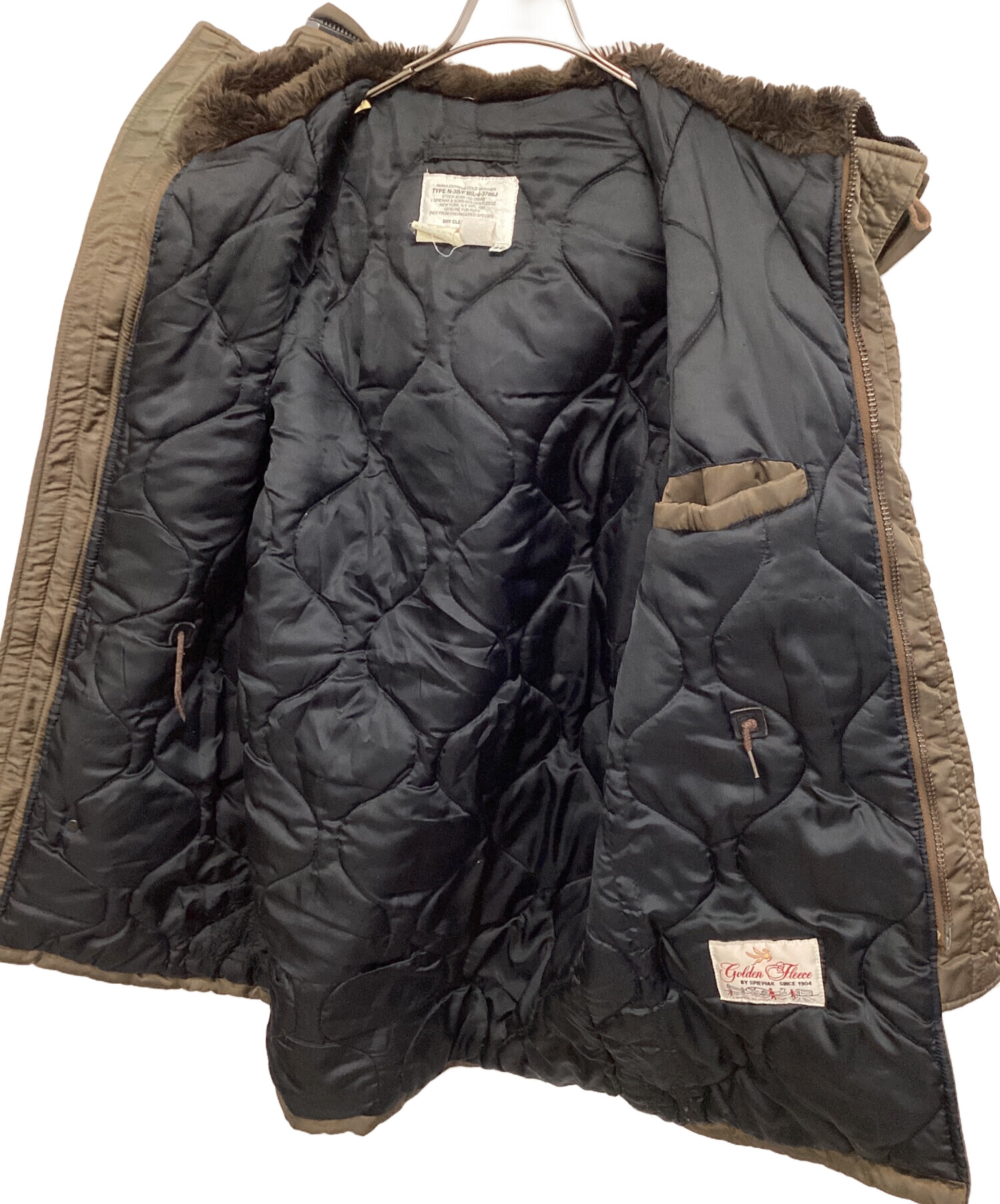 ◎90's SPIEWAK 希少色 ブラウン 肉厚 N-3B フライトJKT 90's SPIEWAK 希少色 ブラウン 肉厚 N-3B フライトJKT 90s USA製