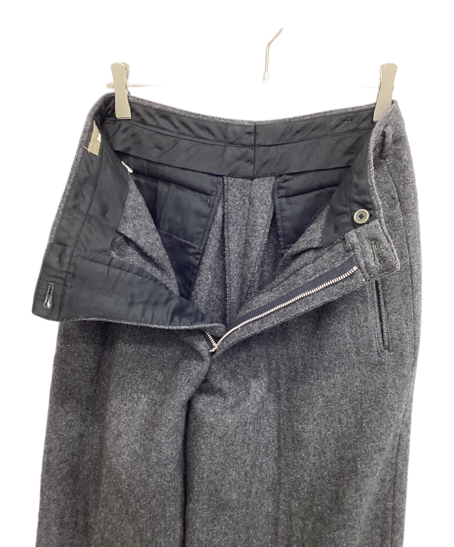 中古・古着通販】Y'S for men (ワイズフォーメン) ウールタックパンツ