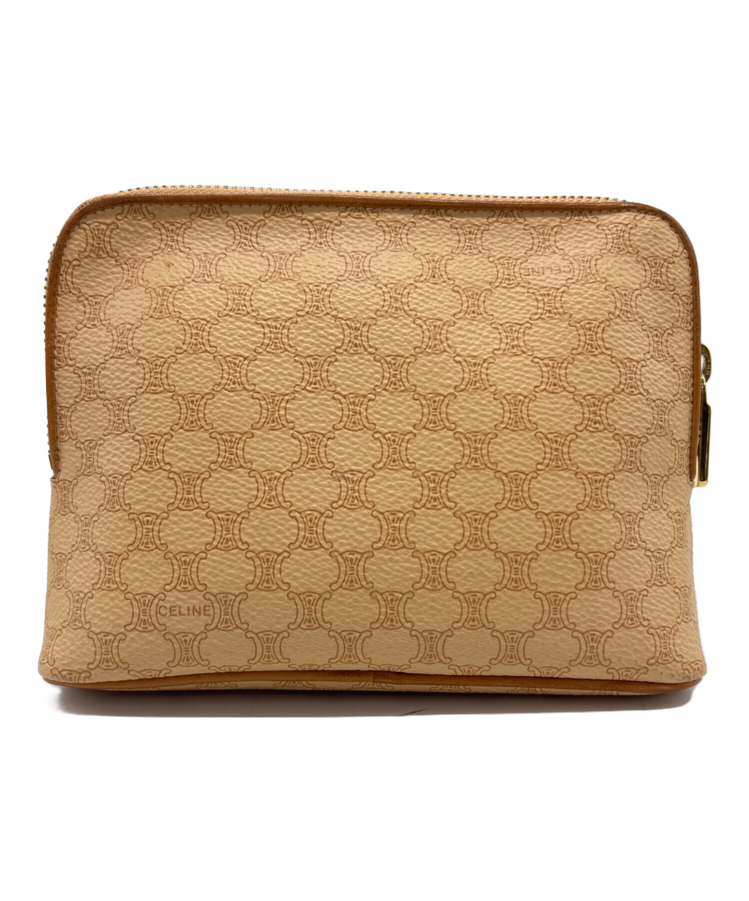 中古・古着通販】CELINE (セリーヌ) コスメポーチ ベージュ｜ブランド 