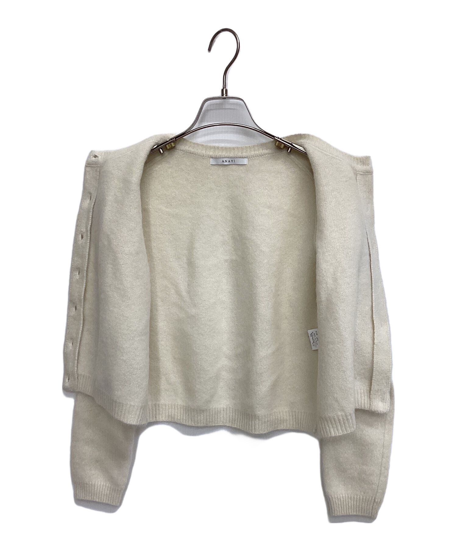 中古・古着通販】ANAYI (アナイ) 厚手カーディガン ベージュ サイズ:36