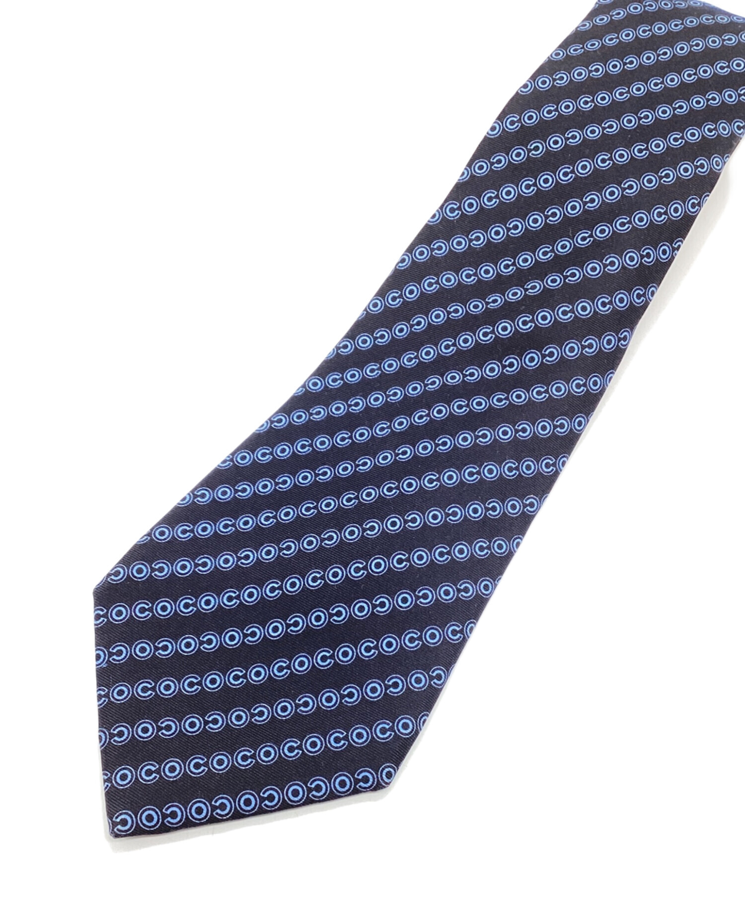 中古・古着通販】CHANEL (シャネル) ネクタイ スカイブルー×ネイビー