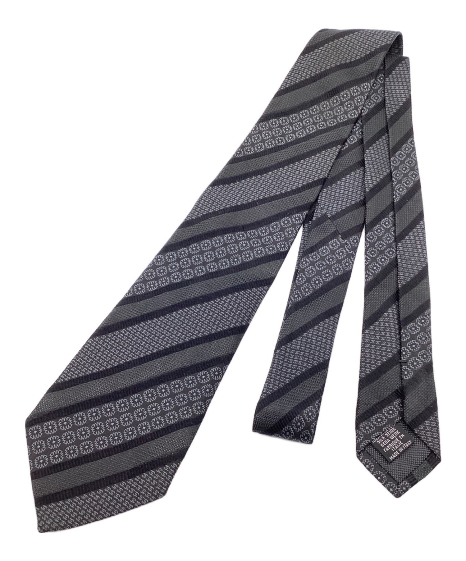 中古・古着通販】CHANEL (シャネル) ネクタイ ブラック サイズ:FREE