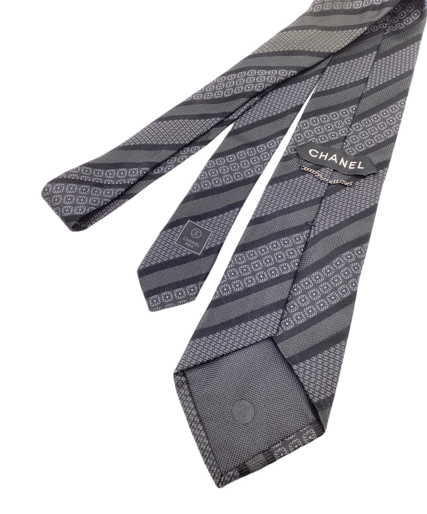 中古・古着通販】CHANEL (シャネル) ネクタイ ブラック サイズ:FREE