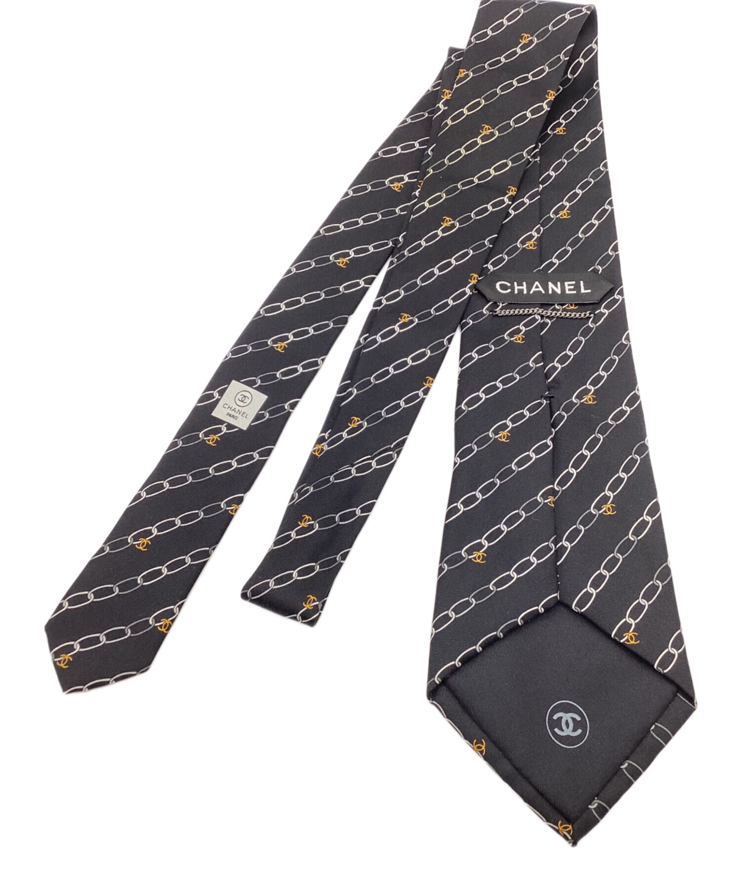 中古・古着通販】CHANEL (シャネル) ネクタイ ブラック サイズ:FREE