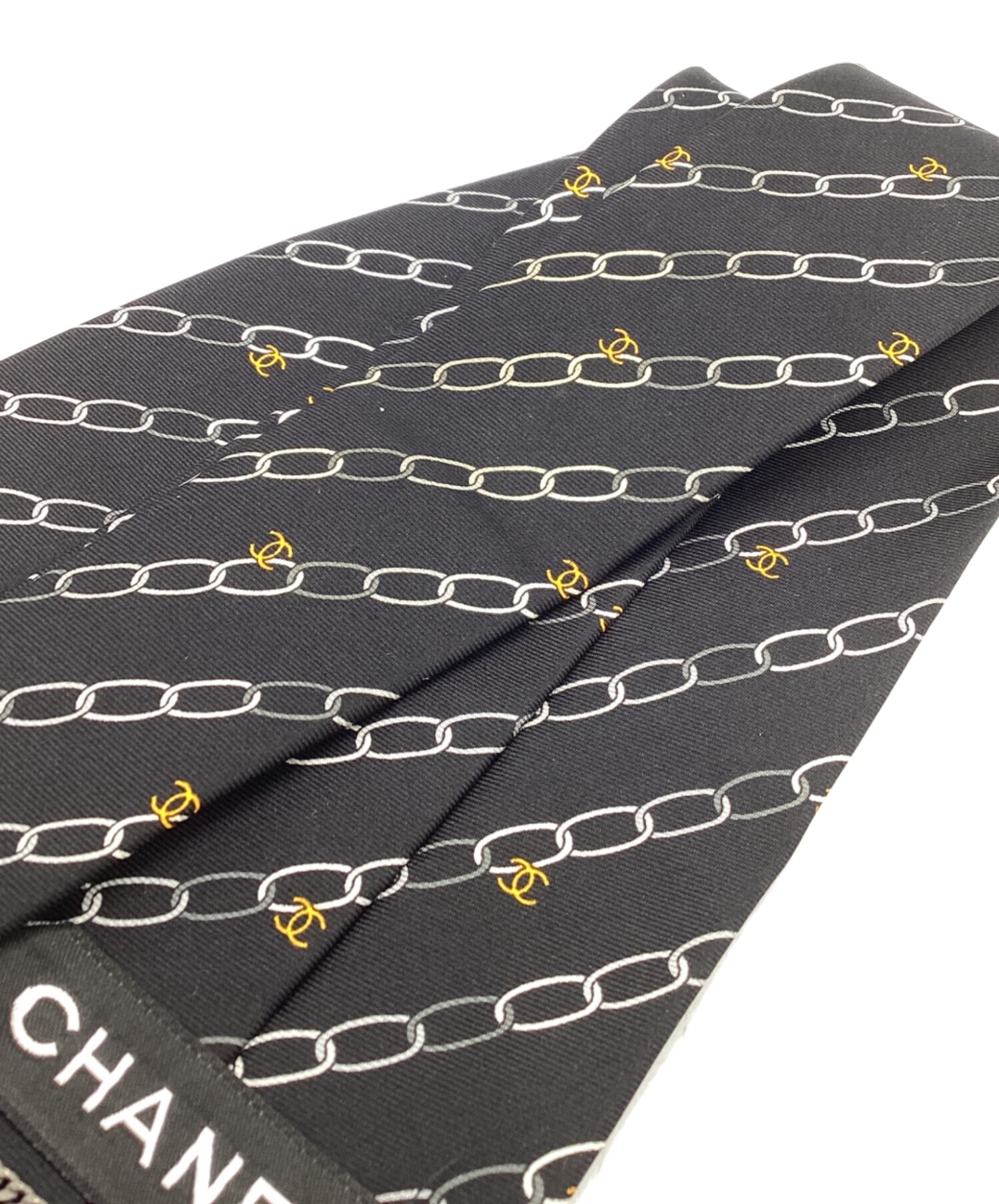 中古・古着通販】CHANEL (シャネル) ネクタイ ブラック サイズ:FREE