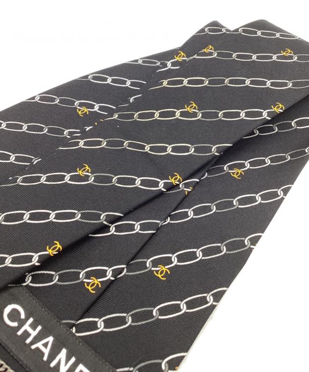 中古・古着通販】CHANEL (シャネル) ネクタイ ブラック サイズ:FREE