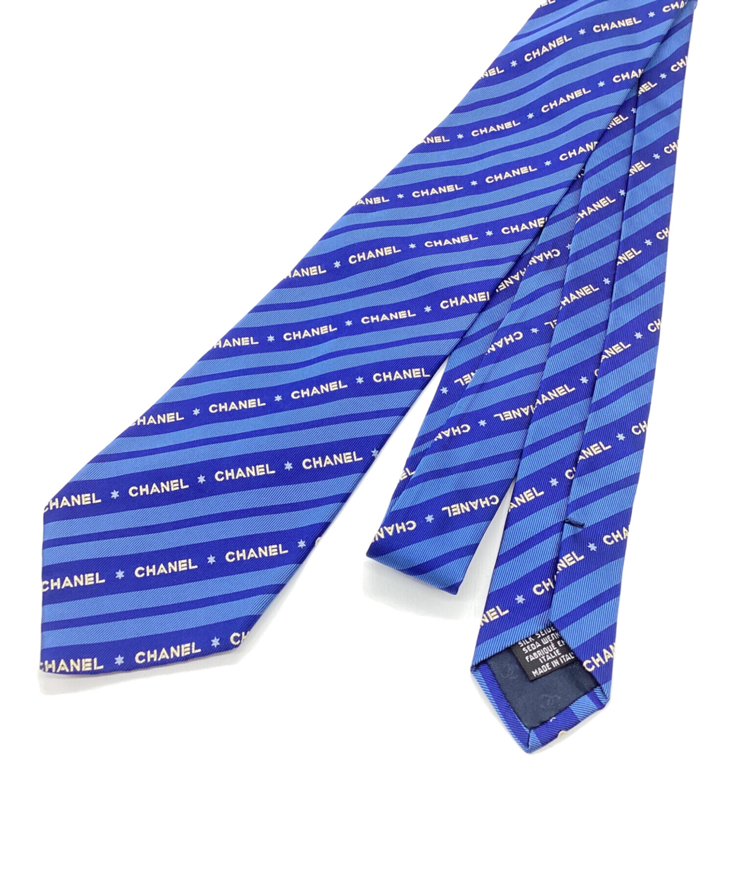 中古・古着通販】CHANEL (シャネル) ネクタイ スカイブルー×ブルー