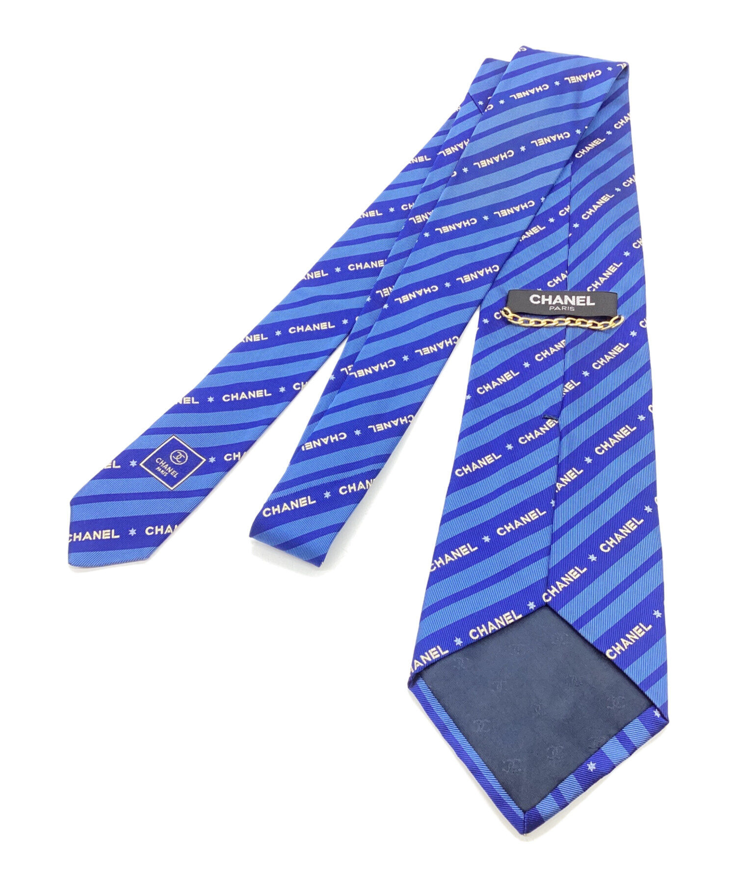 中古・古着通販】CHANEL (シャネル) ネクタイ スカイブルー×ブルー