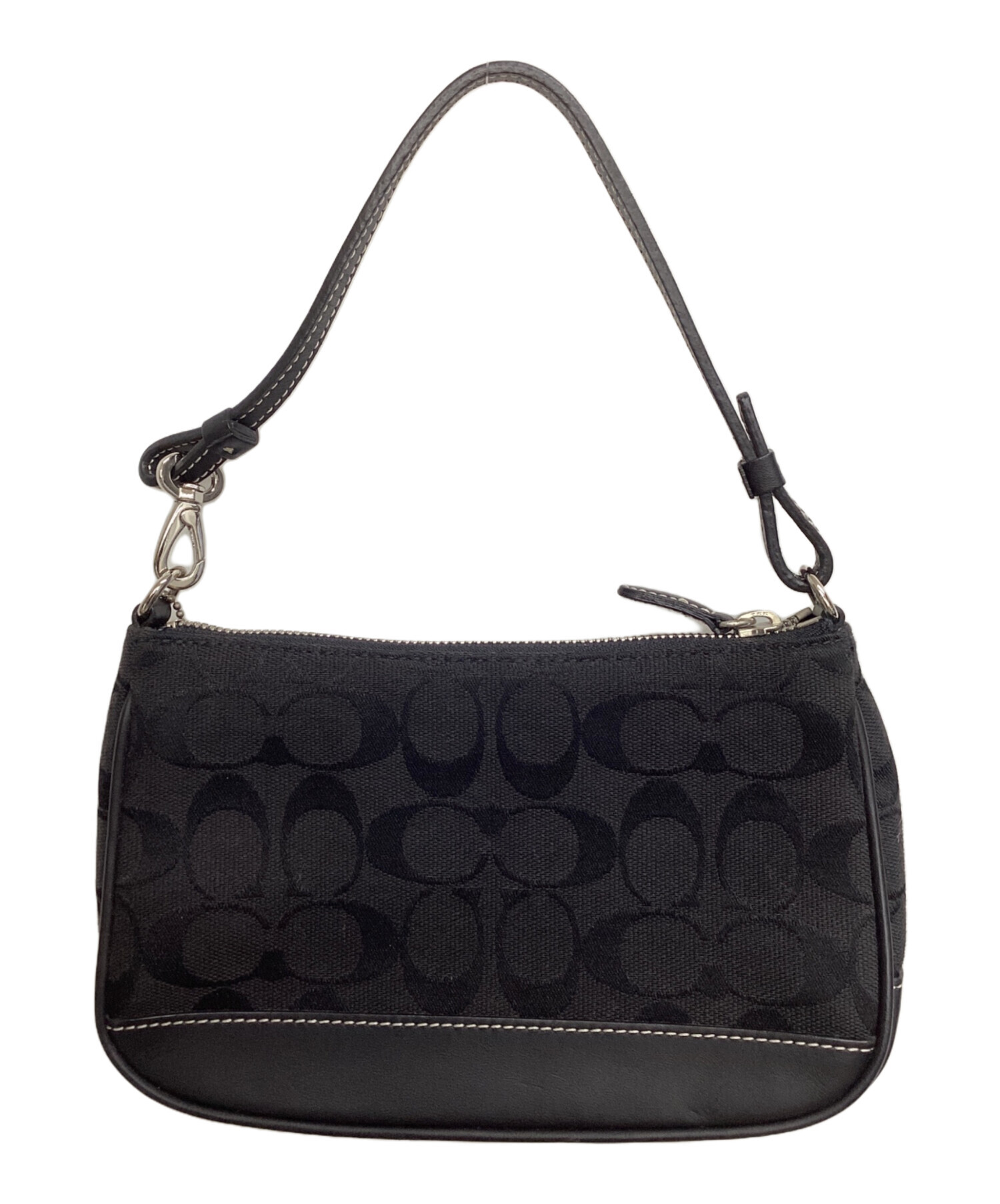 中古・古着通販】COACH (コーチ) アクセサリーポーチ ブラック