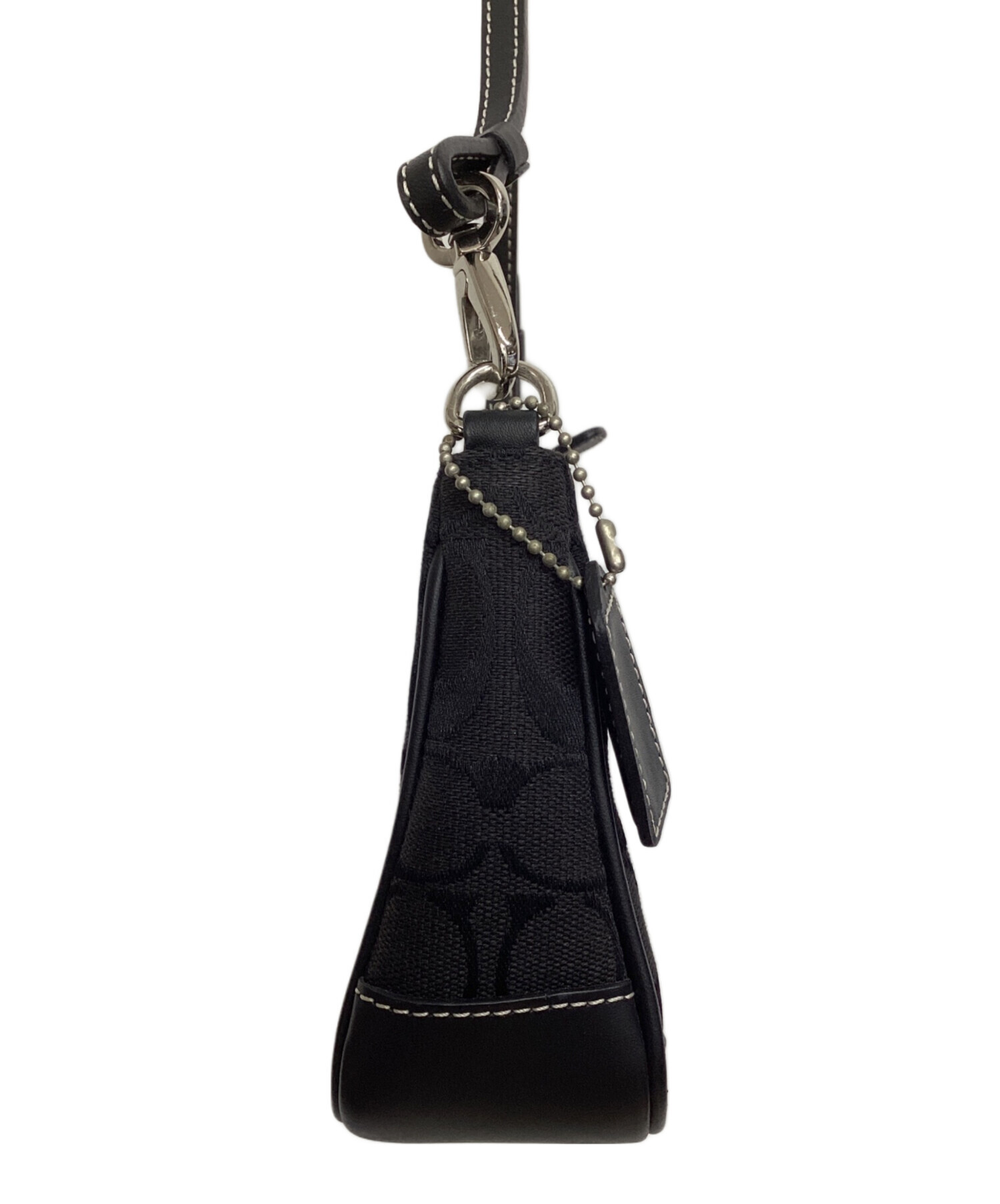 中古・古着通販】COACH (コーチ) アクセサリーポーチ ブラック