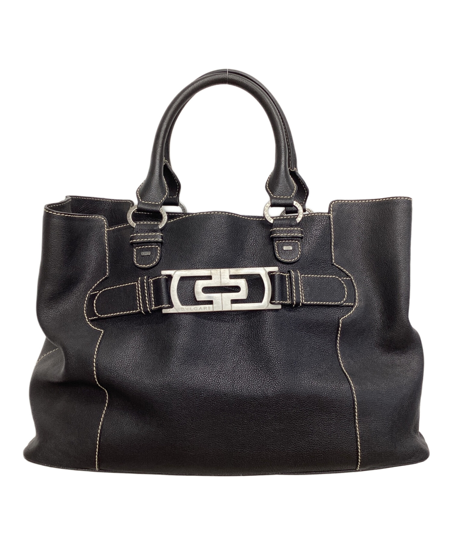 中古・古着通販】BVLGARI (ブルガリ) トートバッグ ブラック｜ブランド 