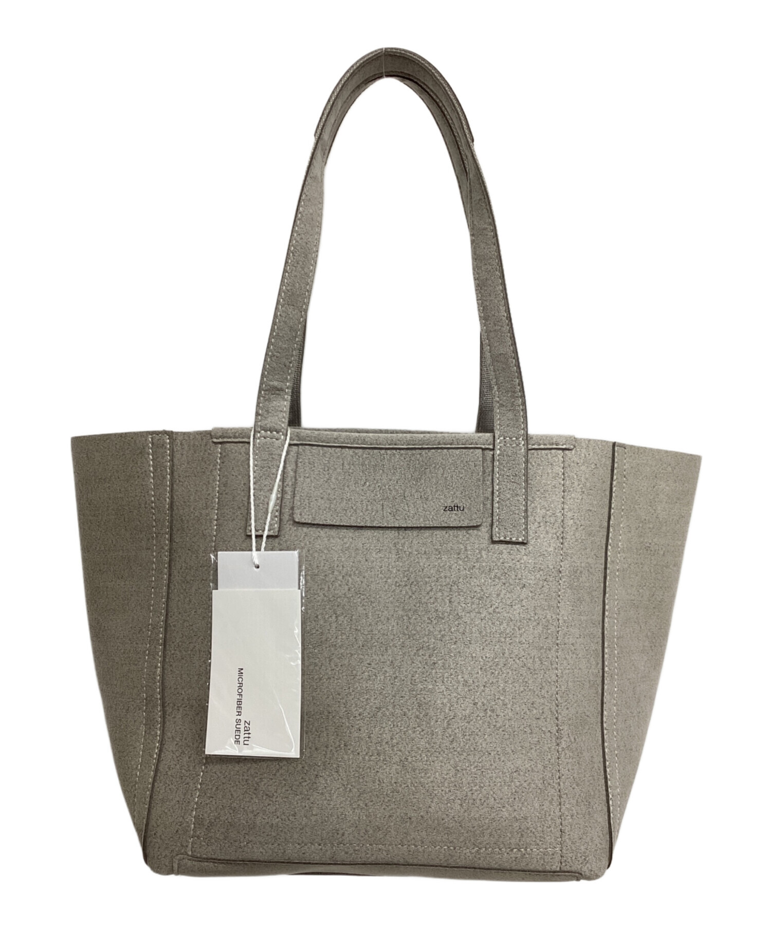中古・古着通販】zattu (ザッツ) トートバッグ グレー 未使用品