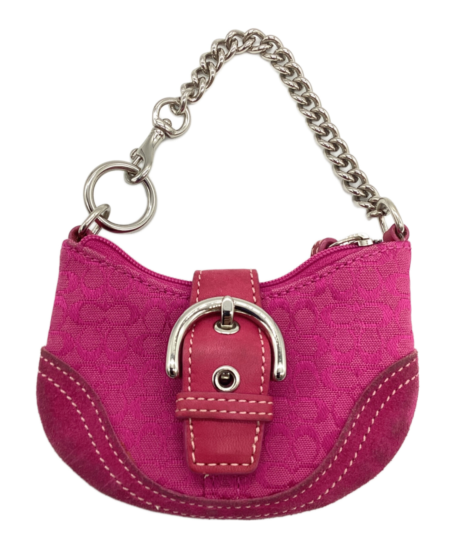 中古・古着通販】COACH (コーチ) ミニバッグ ショッキングピンク 
