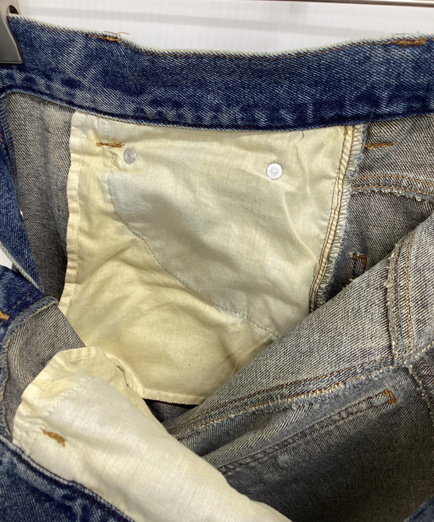 中古・古着通販】BADWAY (バッドウェイ) デニムパンツ インディゴ 