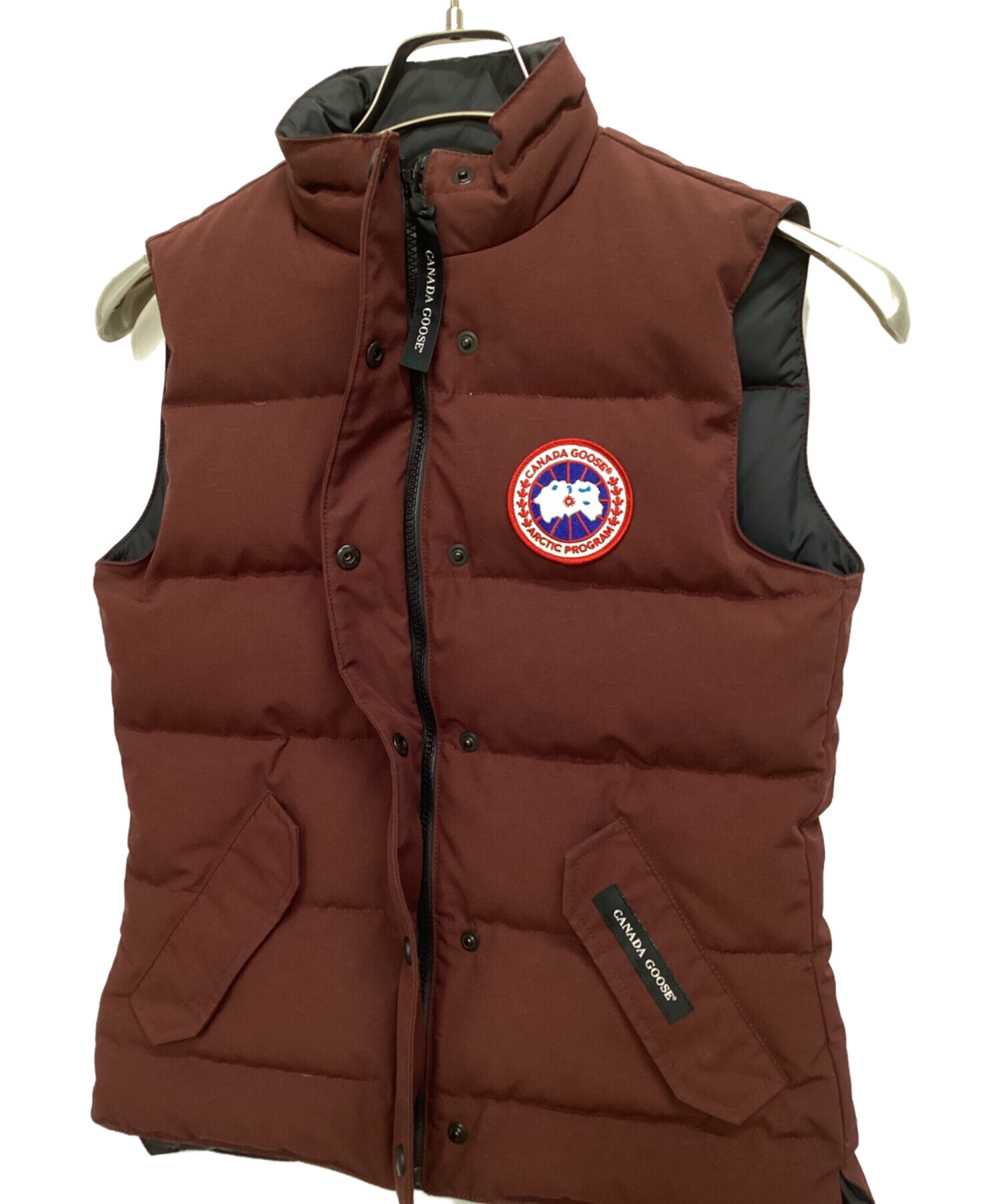 中古・古着通販】CANADA GOOSE (カナダグース) ダウンベスト ボルドー