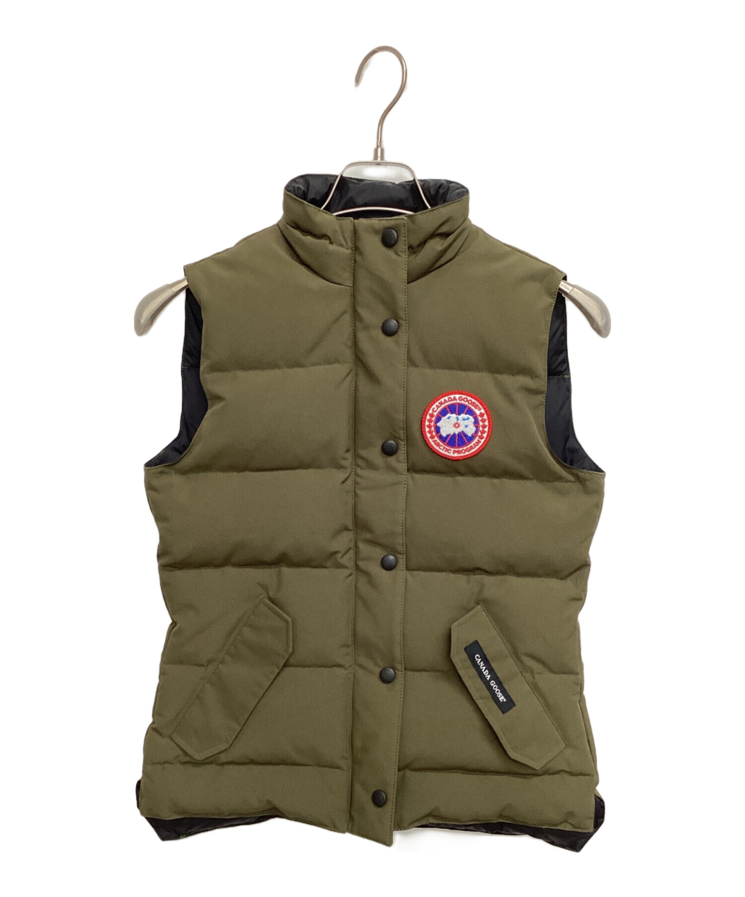 中古・古着通販】CANADA GOOSE (カナダグース) ダウンベスト オリーブ