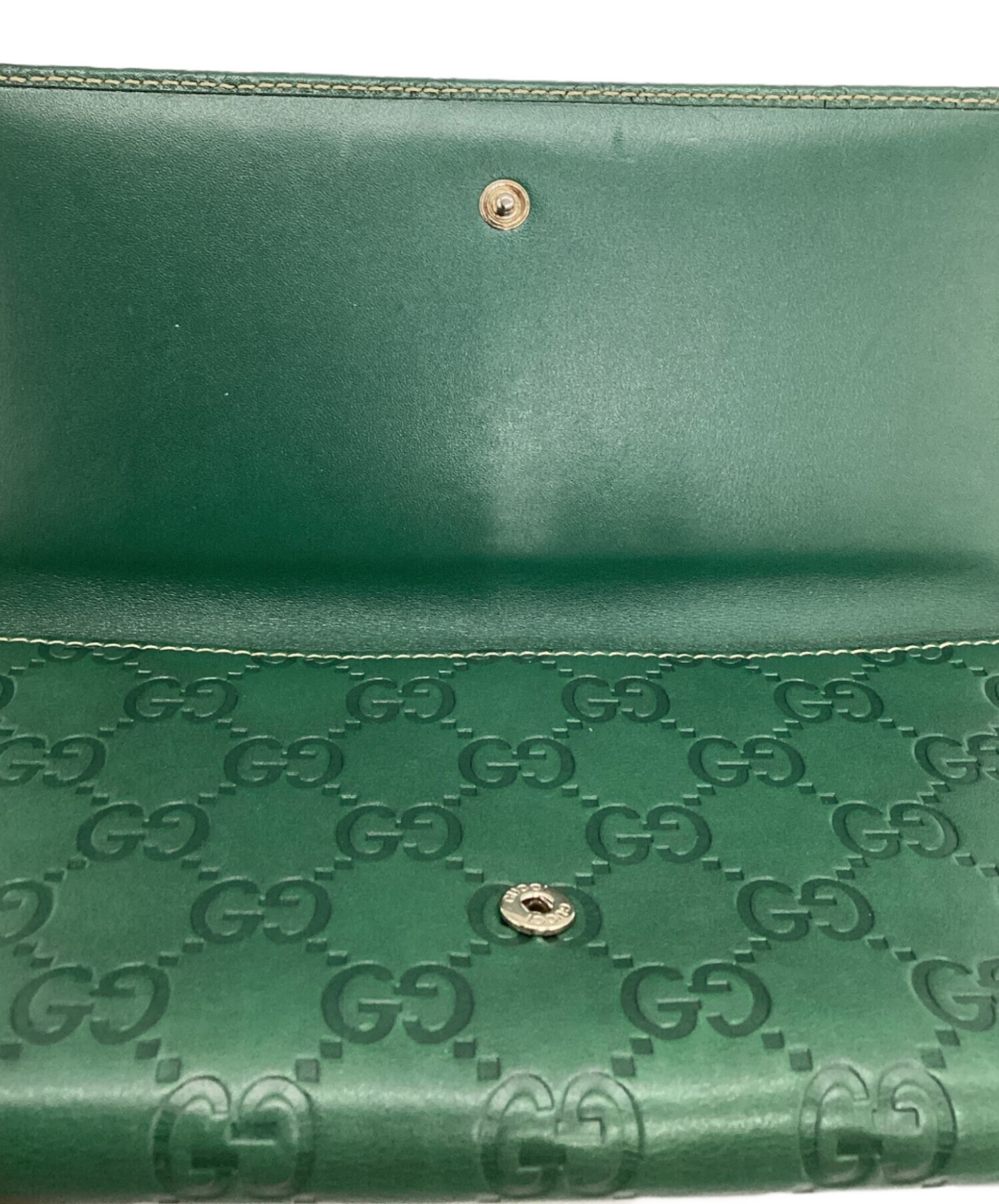 未使用品 GUCCI 長財布 346058 ベージュ グリーン 209 送料込み！ 未使用品 GUCCI 長財布 346058 GGキャンバス ベージュ