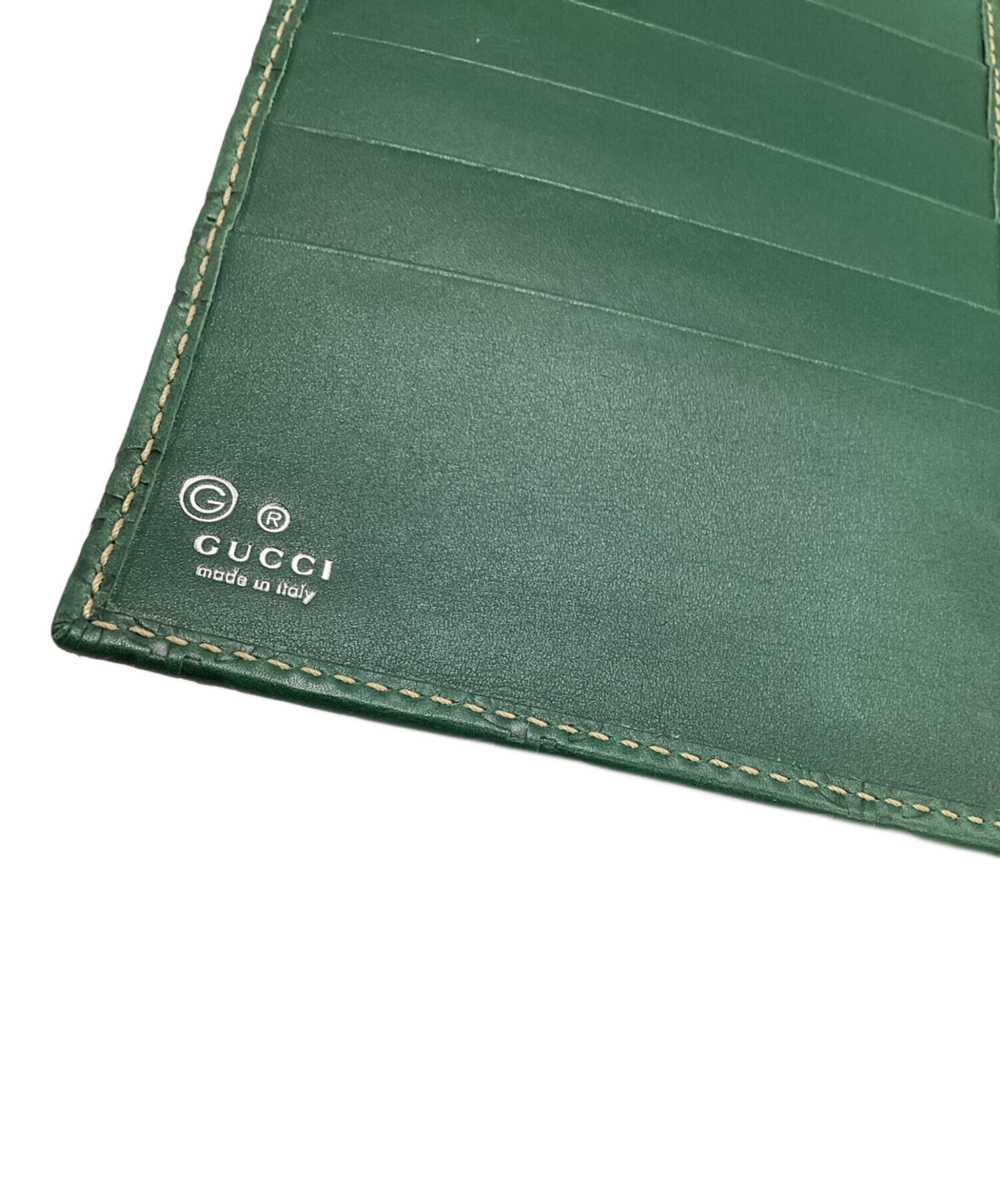 GUCCI グッチ MUSEO 長財布　グリーン 中古・古着通販】GUCCI (グッチ) 長財布 グリーン｜ブランド・古着通販