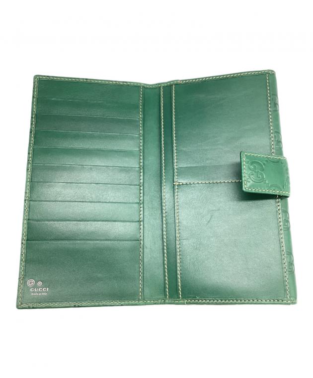中古・古着通販】GUCCI (グッチ) 長財布 グリーン｜ブランド・古着通販